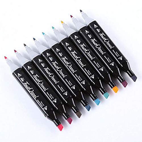 Dual Tip Fineliner Brush Pen Set - 48 Colors Art Markers for Drawing, Lettering, Calligraphy & Coloring | Perfect for Sketching, Bullet Journaling, Adult Coloring Books & DIY Crafts