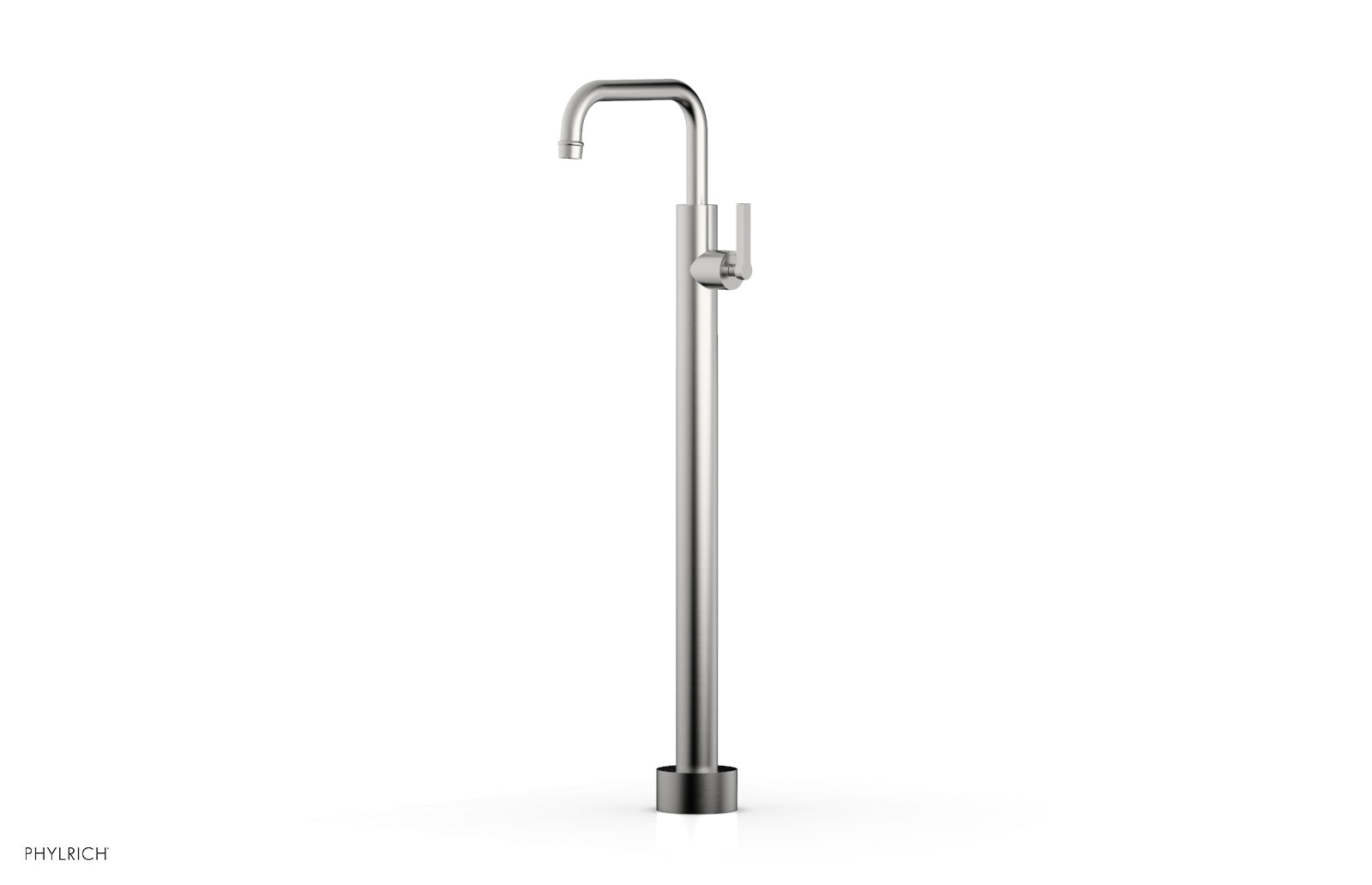 HEX MODERN Tall Floor Mount Tub Filler with Lever Handle 501 55 02 - Premium Bathtub Faucet for Modern Bathroom & Spa Relaxation