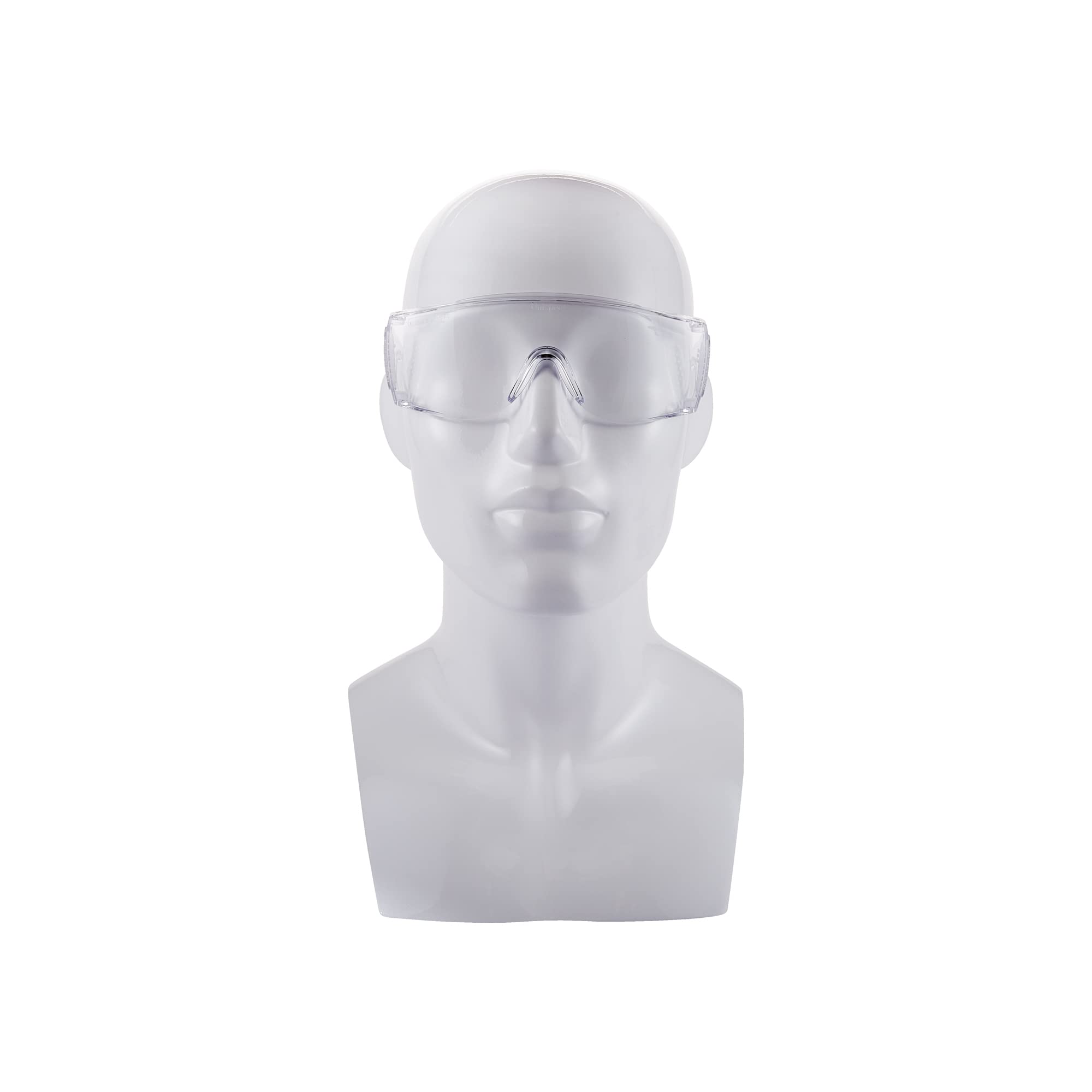 KleenGuard Unispec II Safety Glasses (16727) - Clear UV Protection Eyewear, Hardcoated Lenses, Metal-Free Temples, 50 Pairs/Case - Ideal for Construction, Lab Work & Industrial Safety