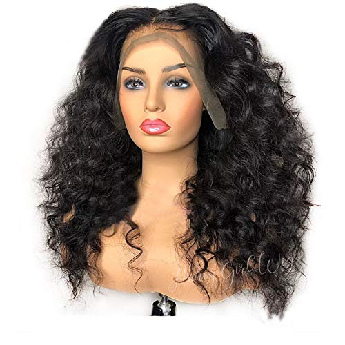 13x6 Glueless Lace Front Wig - 10A Brazilian Virgin Human Hair Wigs for Black Women with Baby Hair | Body Wave & Pre-Plucked Curly Wig (8