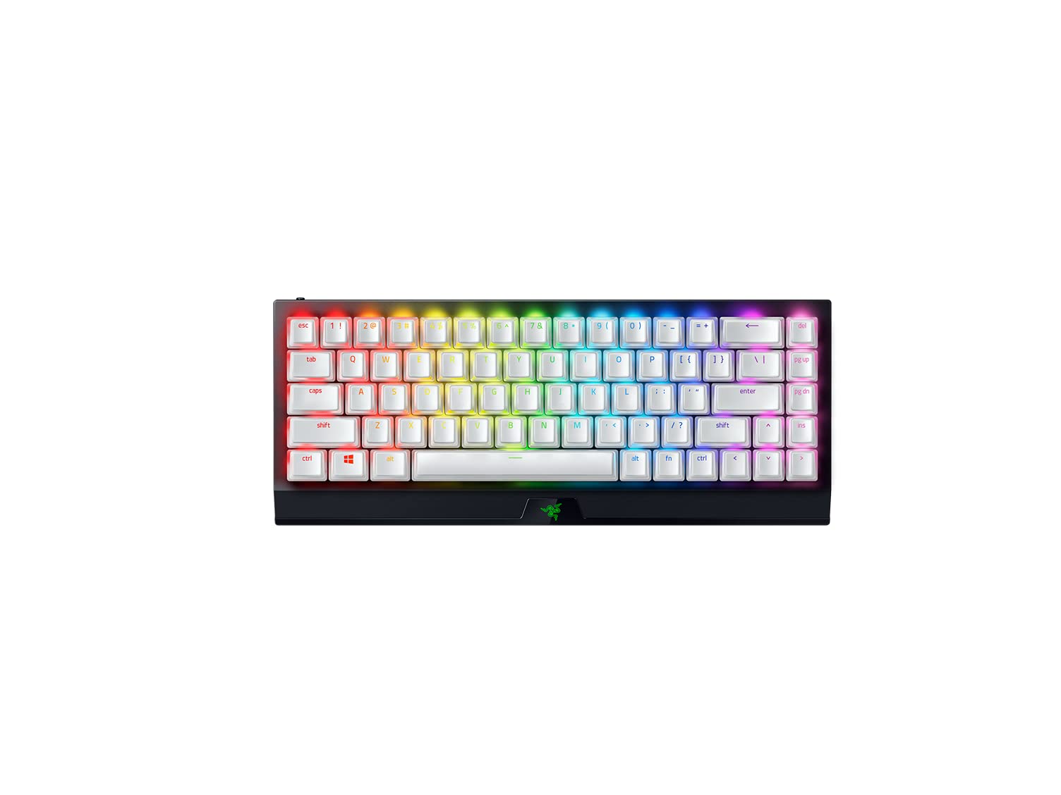 Razer BlackWidow V3 Mini HyperSpeed 65% Wireless Mechanical Gaming Keyboard with Phantom Upgrade Set - Linear & Silent Yellow Switches (White) - Perfect for Esports, Streaming & Office Work