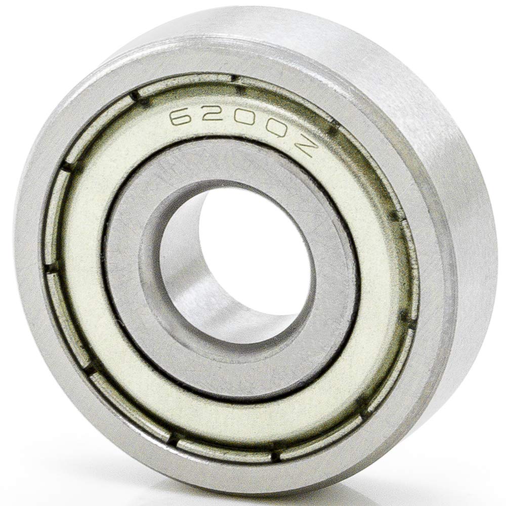 100-Pack 6200-ZZ Deep Groove Radial Ball Bearings 10mm x 30mm x 9mm (ID x OD x Width) Double Metal Shield C3 Clearance - Perfect for Electric Motors, Power Tools, and Industrial Machinery