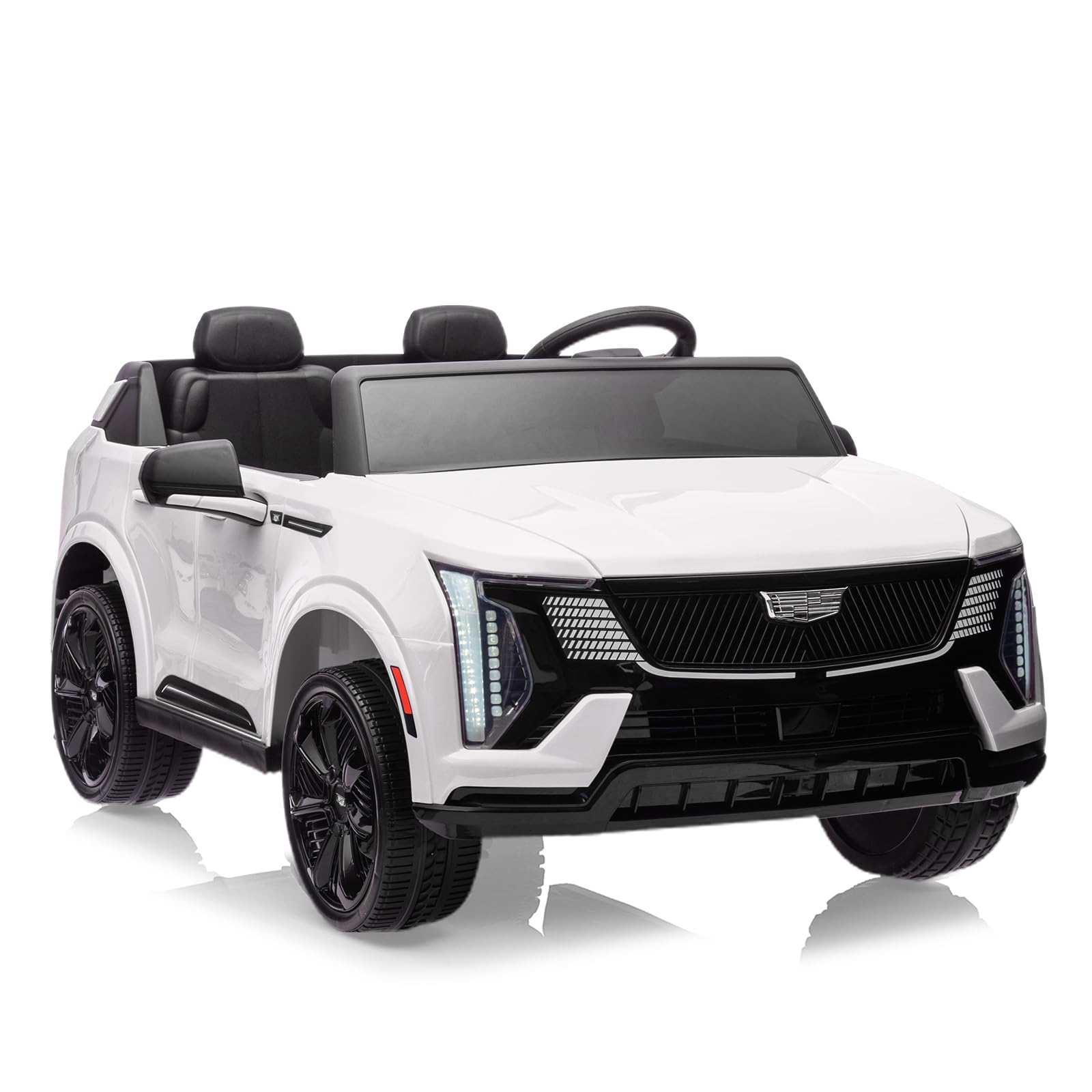 GARVEE 24V Licensed Kids Ride On Car with Parent Remote Control - 2 Seater Electric Vehicle with 4 Wheel Shock Absorbers, Smooth Start, Music & LED Lights - Perfect Birthday Gift for Boys & Girls Ages 3-8 - Great for Indoor & Outdoor Play, Park Rides & Backyard Adventures