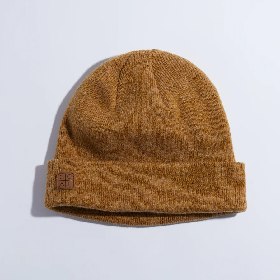 Coal 2024 Harbor Beanie - Heather Mustard Color Winter Knit Hat for Men & Women - Perfect for Outdoor Activities, Skiing, and Cold Weather Fashion