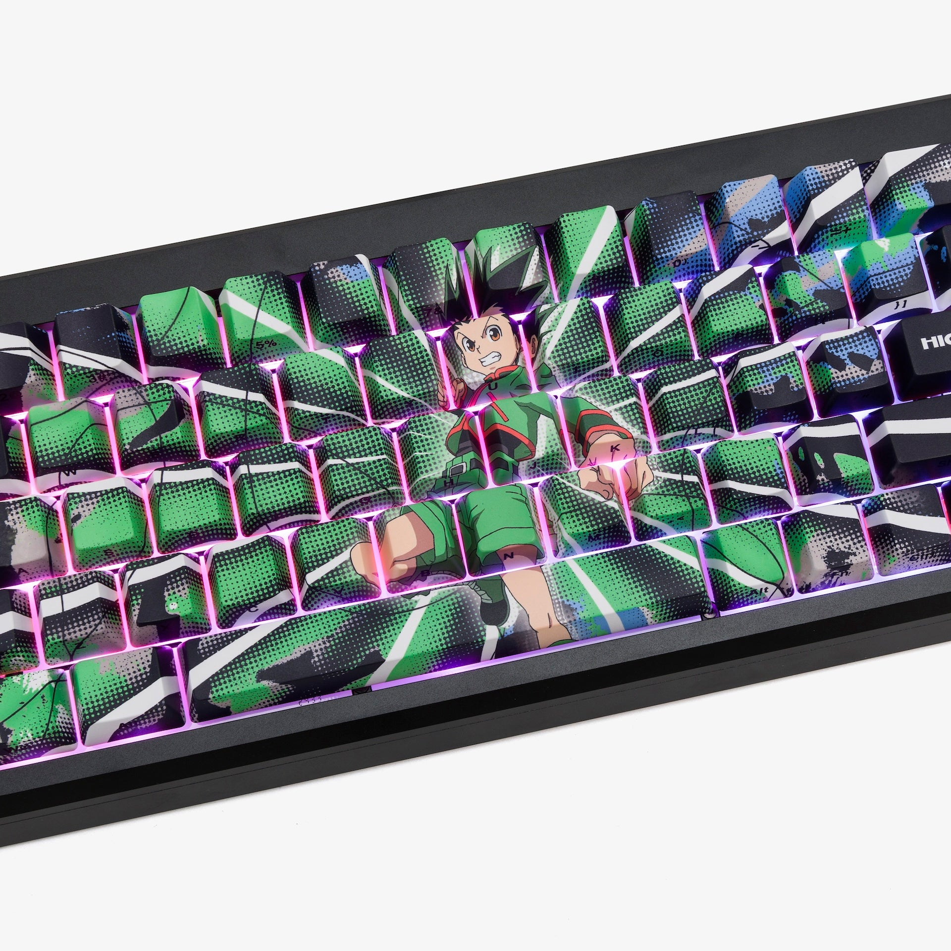 HxH x HG Summit 65 Mechanical Keyboard - Gon Custom Gaming Keyboard for PC & Mac - Perfect for Esports, Typing & Office Work