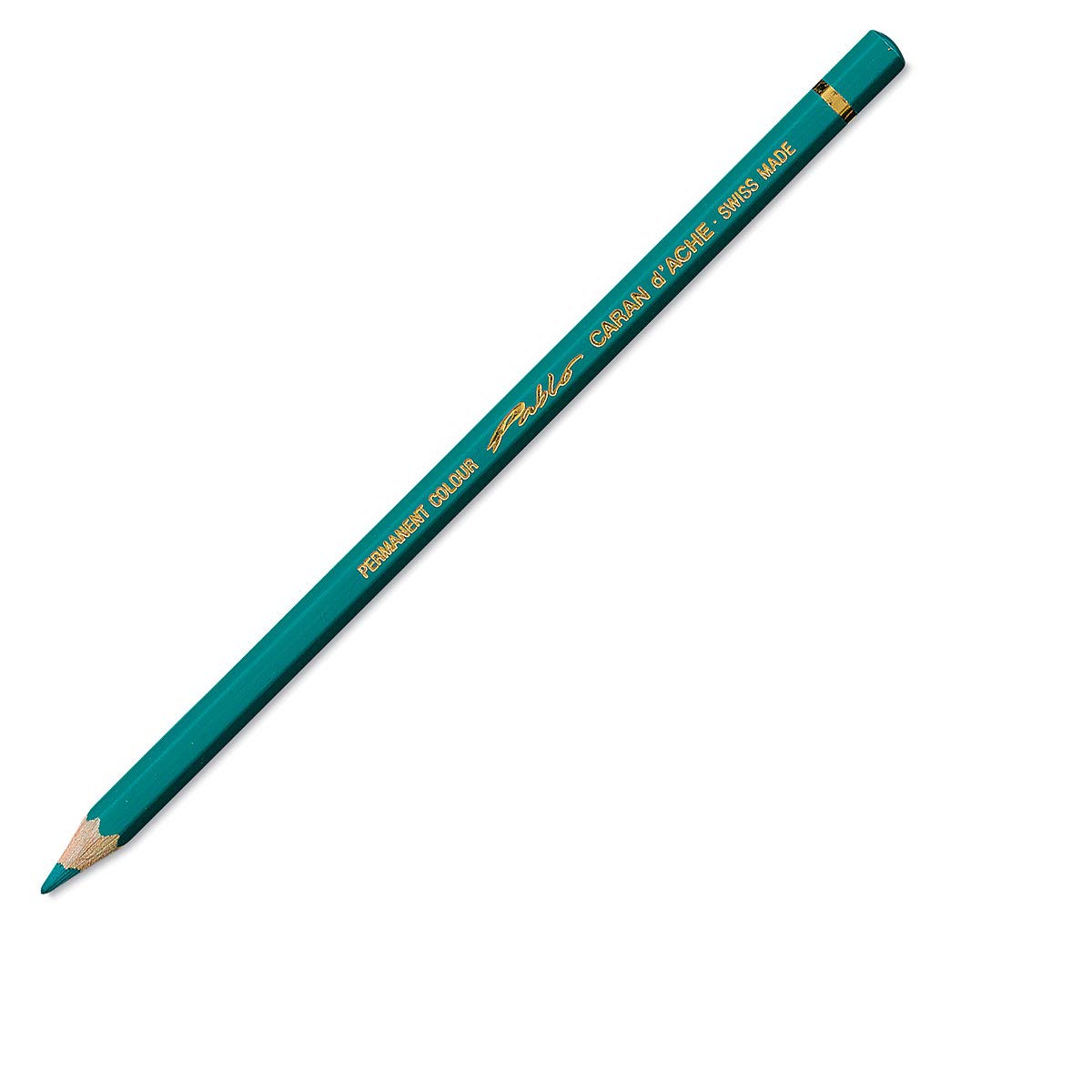 Premium Caran d'Ache Pablo Artist Colored Pencil - Greenish Blue (666.190) | Professional Drawing, Sketching & Coloring Tool for Artists, Students & Hobbyists | Perfect for Portraits, Landscapes & Detailed Artwork