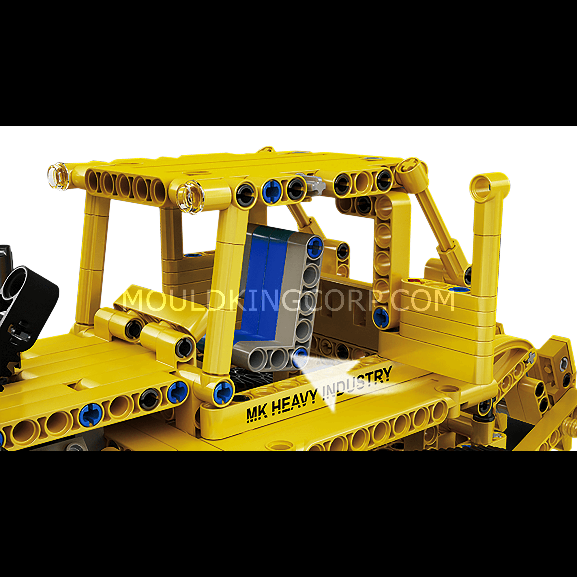 MOULD KING 17024 D8K Bulldozer Remote Control Building Blocks Set - 1,003 Pieces STEM Construction Toy for Kids & Adults | DIY Engineering Project, Birthday Gift, Collectible Model for Display & Play