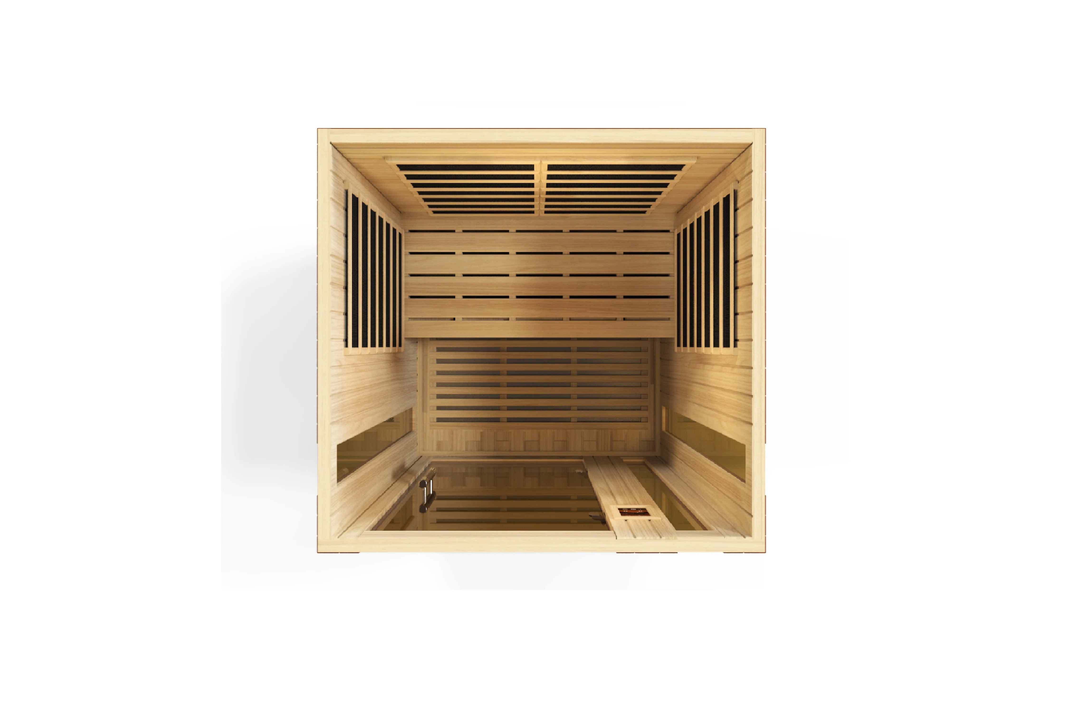 Golden Designs Vittoria 2-Person Low EMF FAR Infrared Sauna for Home Spa Relaxation & Detox Therapy
