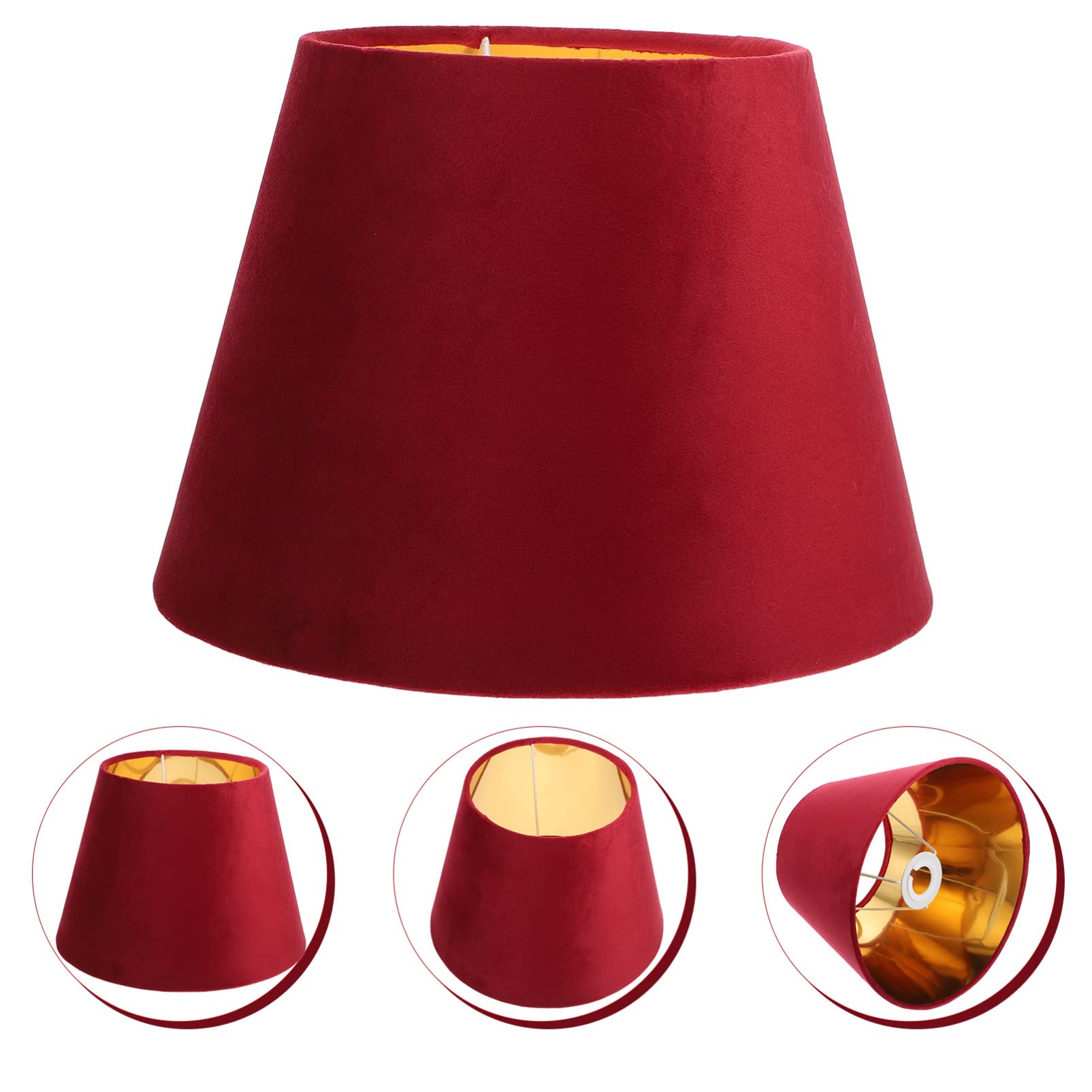 Beaupretty Small White Lamp Shade - Replacement Fabric Cloth Light Cover for Table Lamps & Floor Lights, Clip-On Boho Style, E27 Base - Perfect for Bedroom, Living Room, and Office Decor