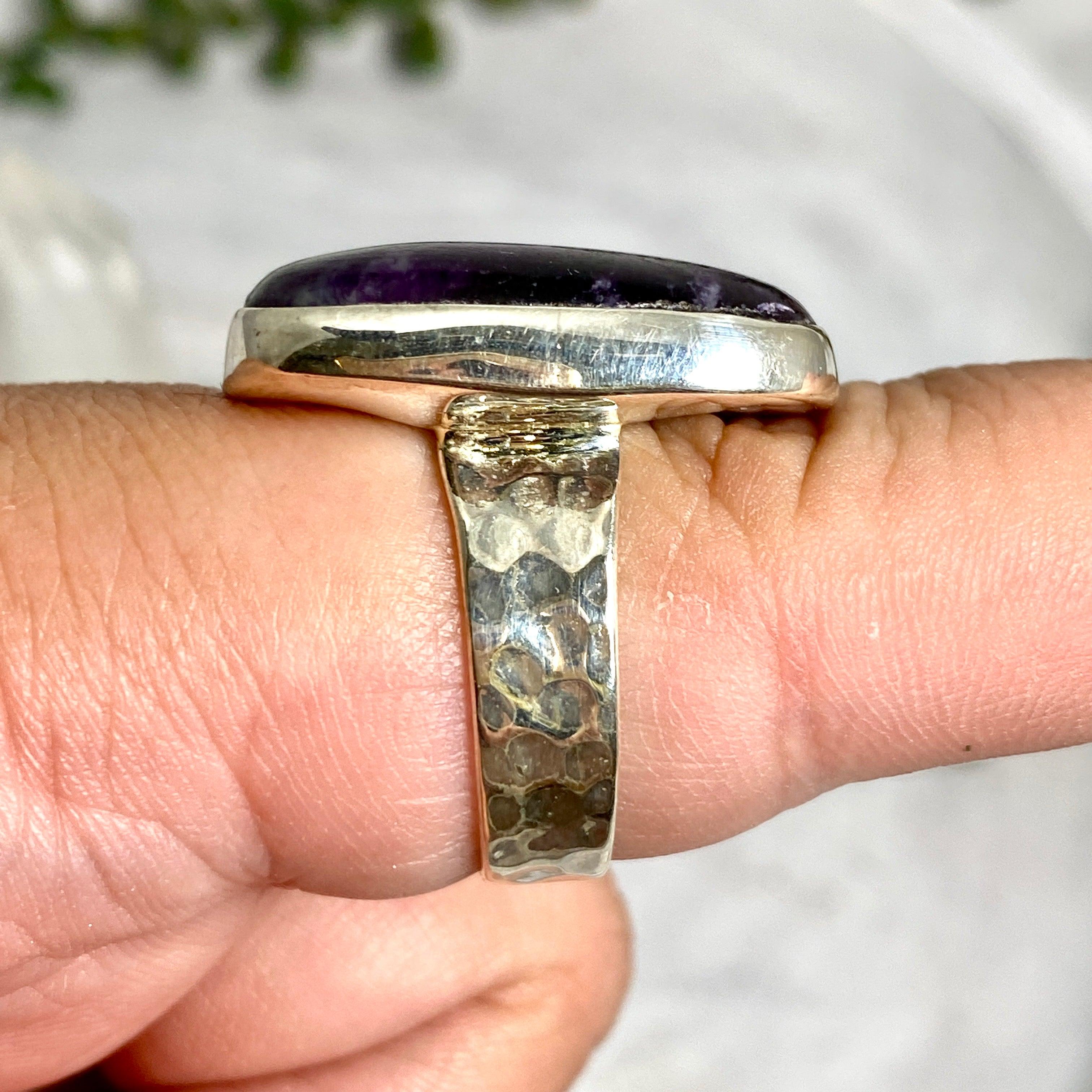 Kammererite Square Cabochon Ring Size 12 KRGJ2393 - Elegant Handmade Jewelry for Women, Perfect for Weddings & Special Occasions