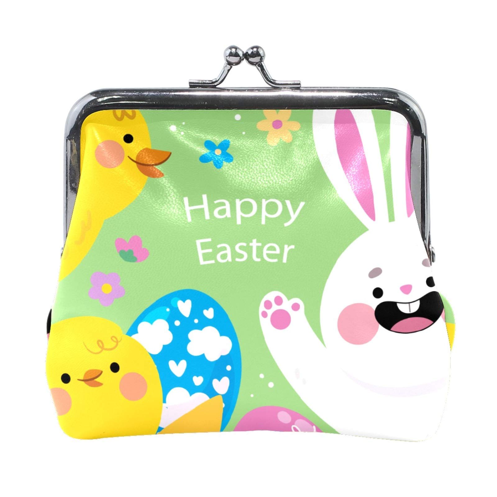 Easter Coin Purse for Women - Stylish Clutch Wallet with Card Holder & Keychain - Perfect Gift for Girls, Cash Organizer Bag for Daily Use, Travel, and Shopping