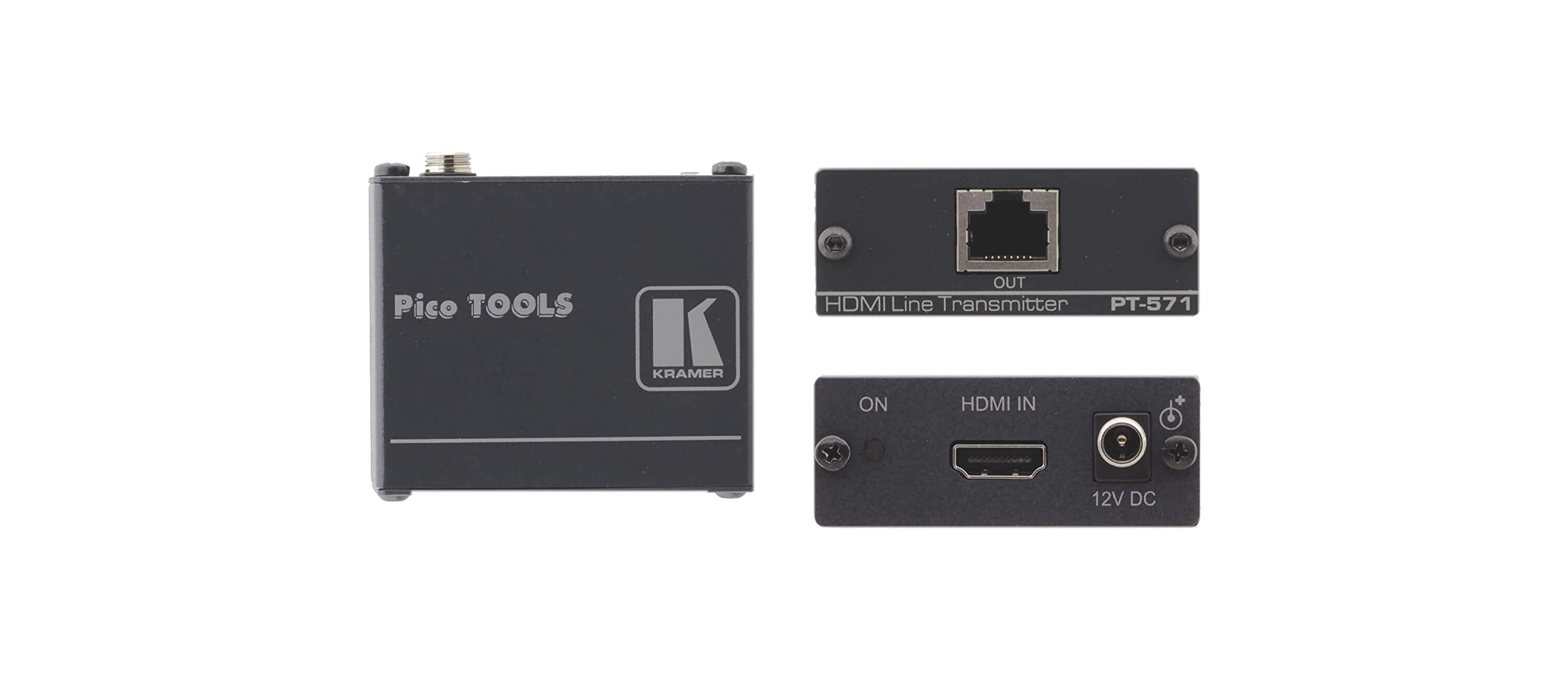 Kramer Electronics PT-571 HDMI Extender Over Cat5e/Cat6 - 4K@60Hz HDR Transmitter for Home Theater & Professional AV Installations
