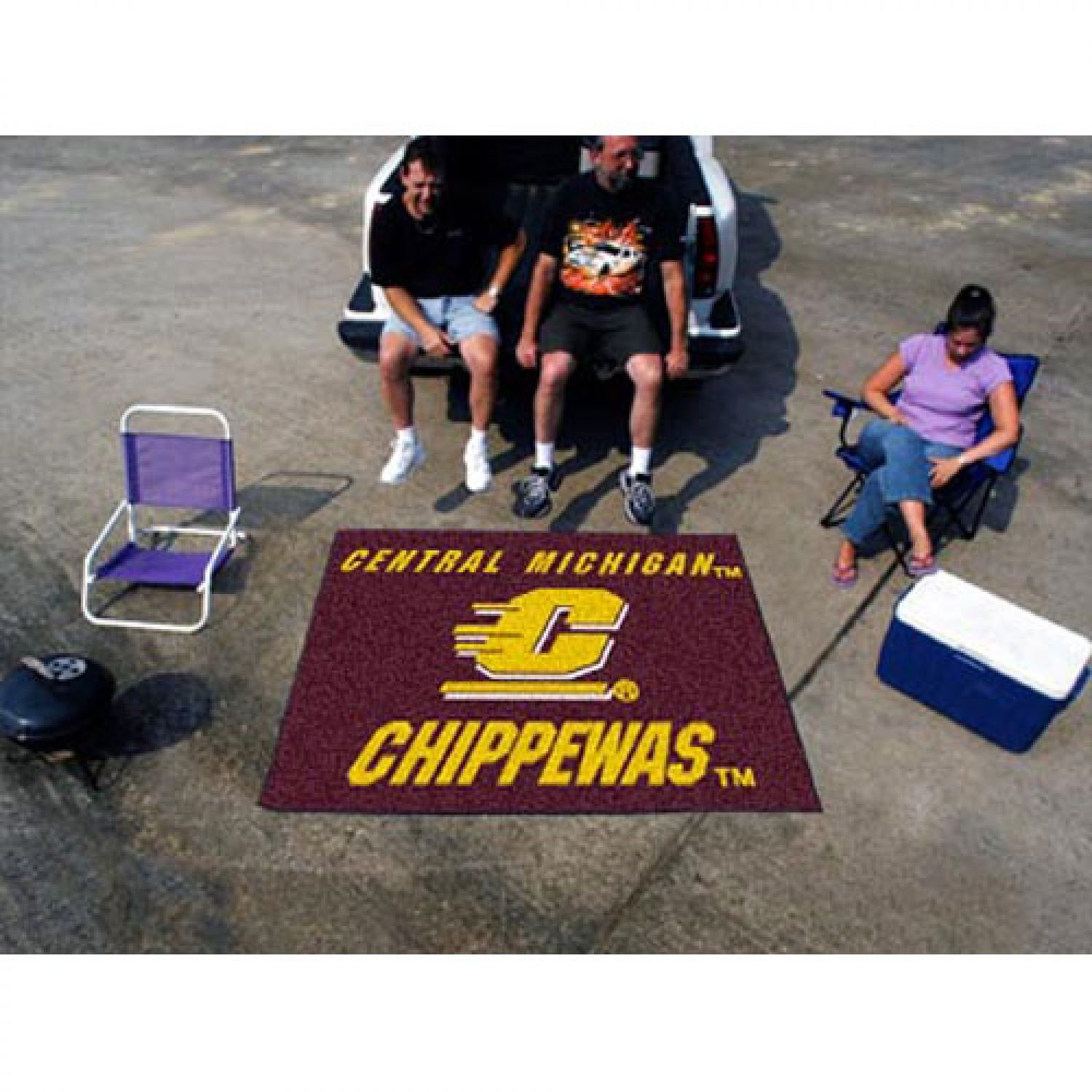 Central Michigan Chippewas 5x6 Tailgater Mat - Durable Outdoor Football Game Mat for Tailgating, Picnics, and Camping