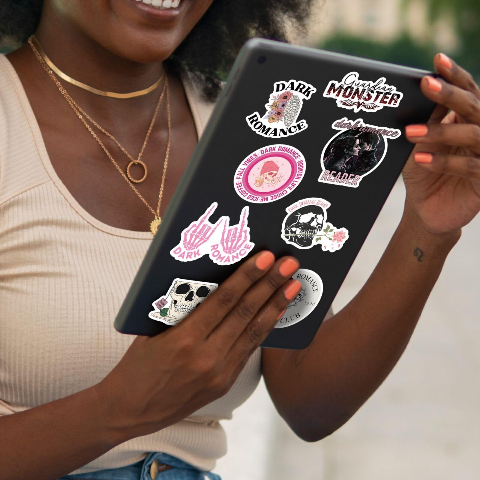 152 PCS Dark Romance Book Stickers for Kindle & Laptop - Aesthetic Spicy Booktok Reading Stickers for Kindle Case, Water Bottles, Journals - Perfect Bookish Gifts for Adult Book Lovers - Great for Reading Accessories, Planner Decor & Gift Giving