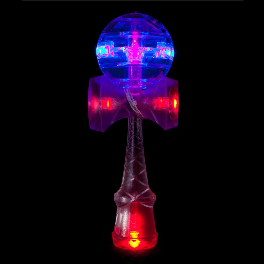 YoYoFactory LED Kendama - Glow in The Dark Skill Toy for Kids & Adults - Perfect for Night Play, Parties & Stress Relief