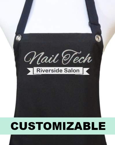 Professional Manicure Pedicure Nail Tech Apron - Waterproof & Adjustable for Nail Artists & Salon Technicians - Perfect for Nail Care, Spa Treatments & Beauty Services