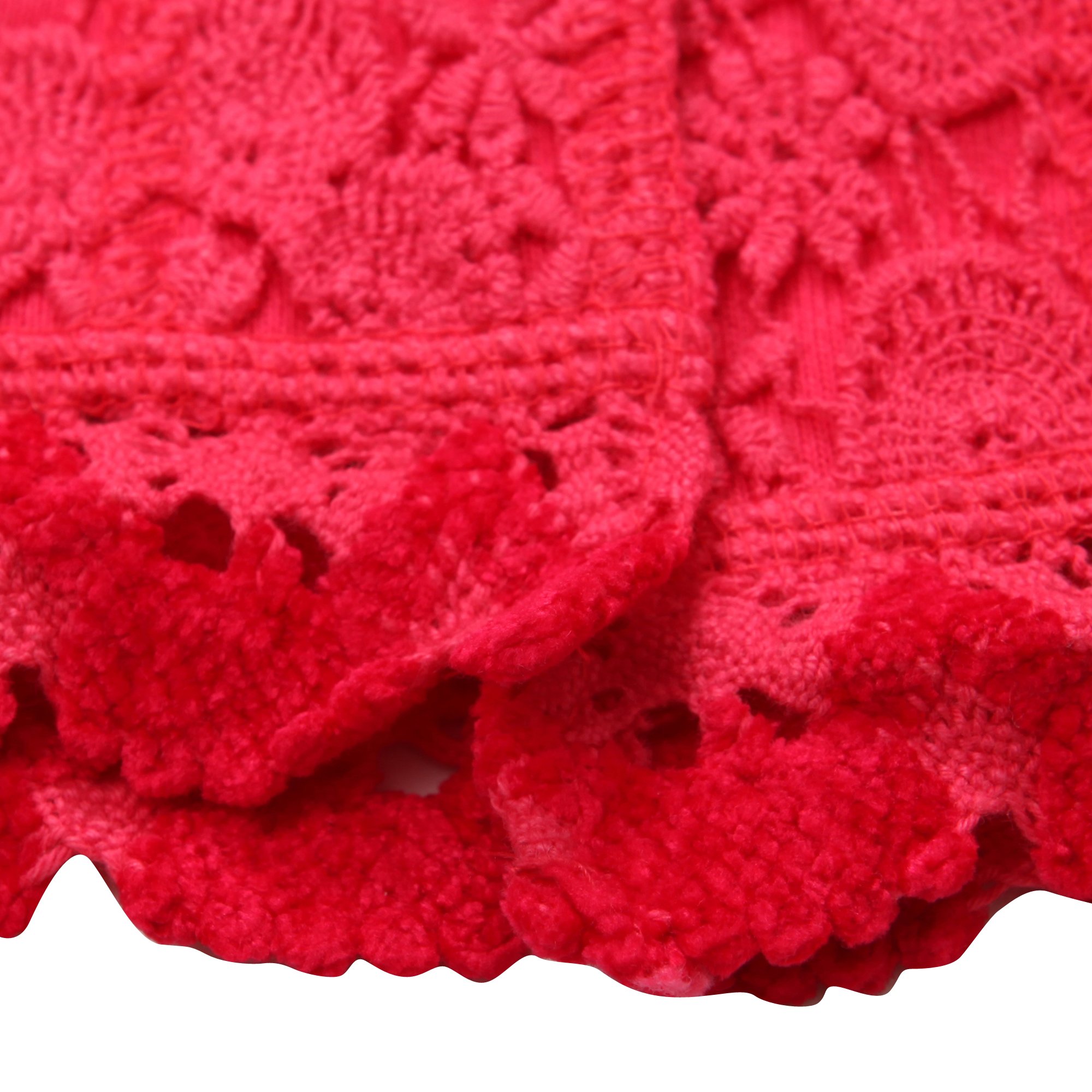 Richie House Girls' Lace Cardigan - Soft & Sweet Knit Sweater for Toddlers & Kids - Perfect for School, Parties & Special Occasions