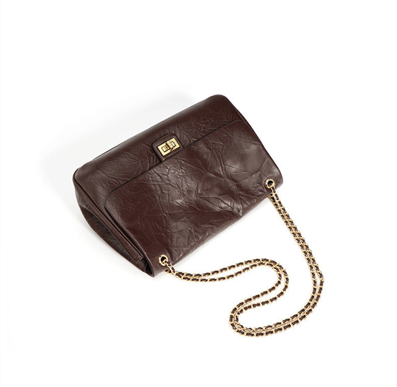 Soft Chain Strap Shoulder Bag for Women - Stylish Crossbody Purse with Adjustable Leather Strap, Perfect for Work, Travel & Evening Out