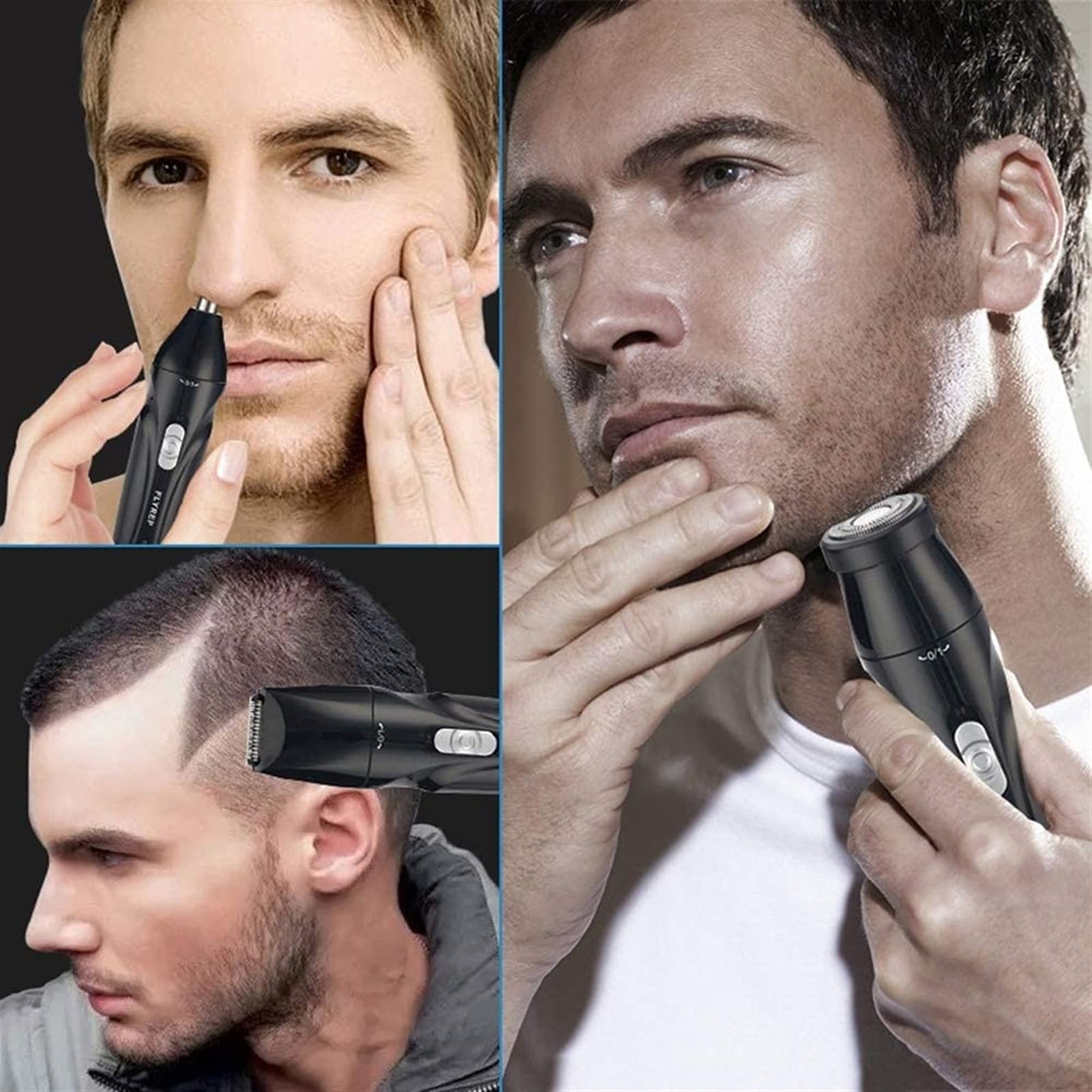 QIYUDS USB Rechargeable Nose Hair Trimmer - Painless Electric Hair Removal for Nose, Eyebrows, Face, Underarm & Bikini Line - Waterproof Grooming Kit for Men & Women - Perfect for Travel, Gym & Daily Personal Care
