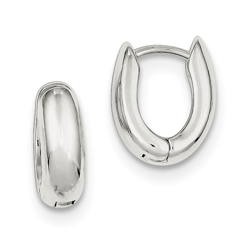 Sterling Silver Oval Hoop Earrings for Women - 925 Silver Dainty Minimalist Jewelry - Perfect for Everyday Wear, Date Night & Gifts