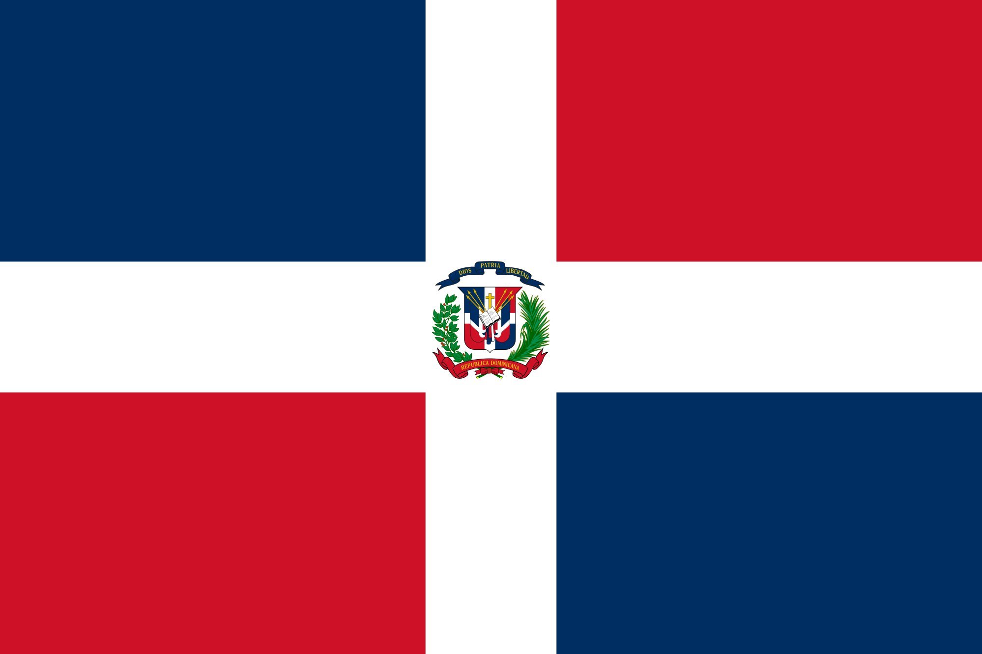 3'x5' Dominican Republic Flag - Premium Polyester Country Banner for Outdoor, Indoor & Sports Events - Perfect for Parties, Parades & Home Decor