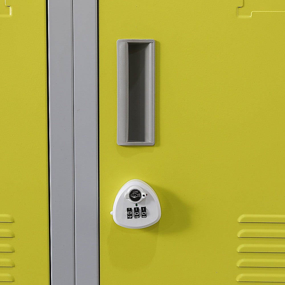 12-Door Locker with 3-Digit Combination Lock - Secure Storage for Office, Gym, Shed, School & Home - Ideal for Personal Belongings, Equipment & Valuables Protection