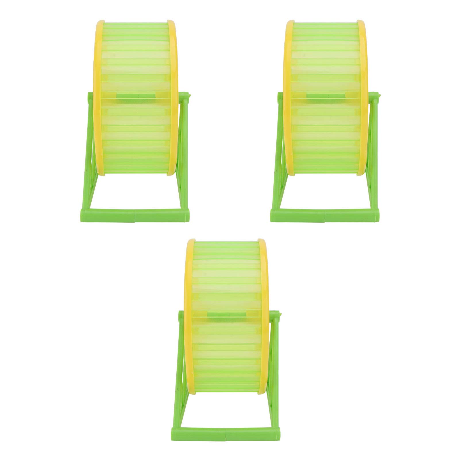 Balacoo 3-Pack Silent Hamster Exercise Wheels - Hamster Treadmill Toys for Small Pets, Chew-Proof Running Wheel for Dwarf Hamsters, Mice & Gerbils - Perfect for Cage Exercise & Stress Relief