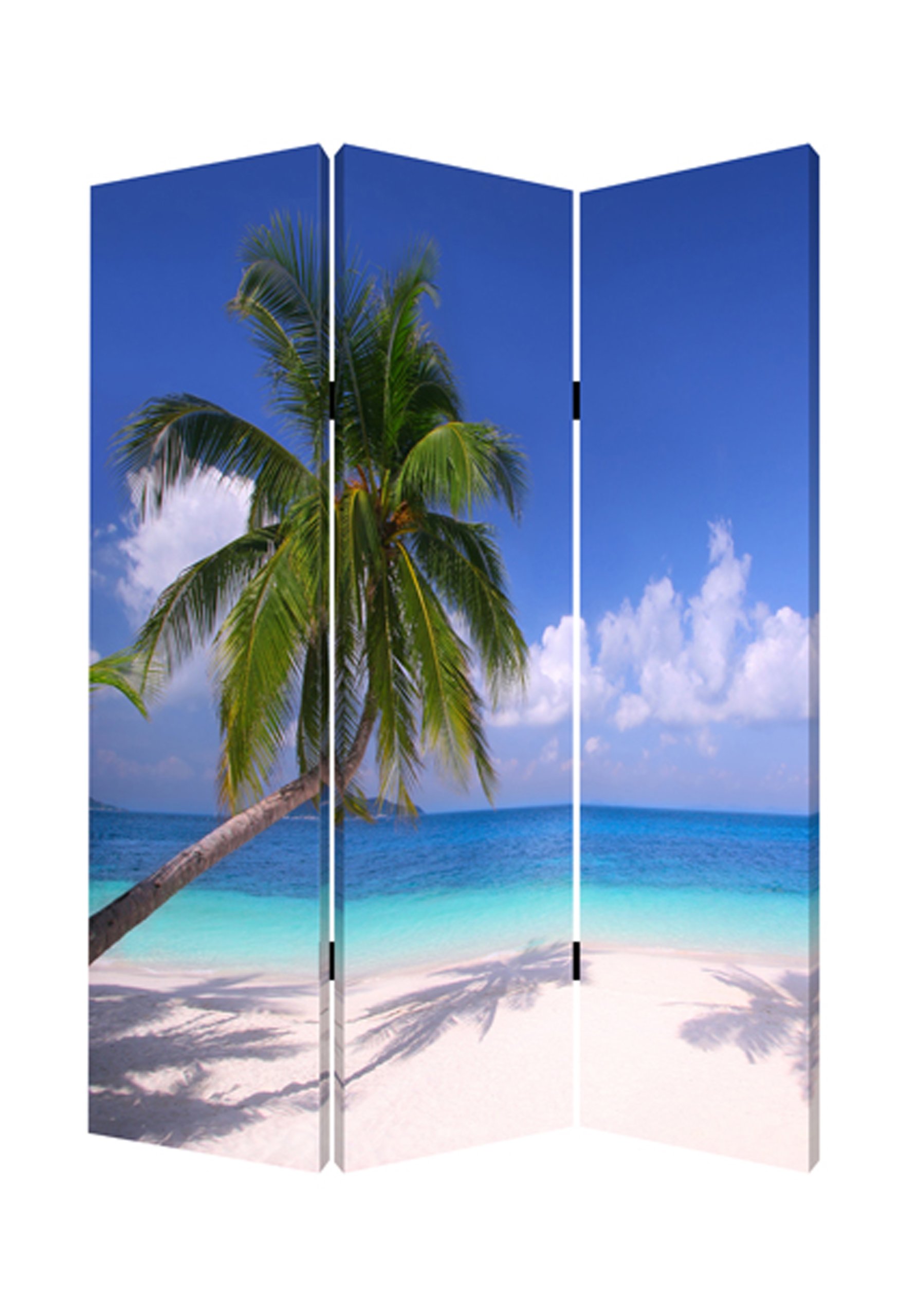 Stylish Screen Gems Paradise Room Divider - 6-Panel Folding Privacy Screen for Home & Office - Perfect for Room Separation, Decoration, and Creating Private Spaces