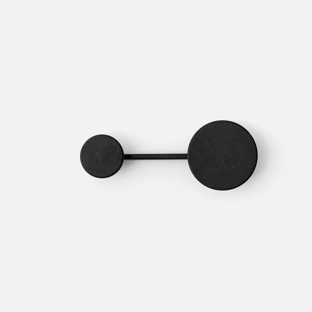 Premium AUDO CPH Afteroom Coat Hanger - Space-Saving 2-in-1 Design in Black | Perfect for Closet Organization & Small Spaces