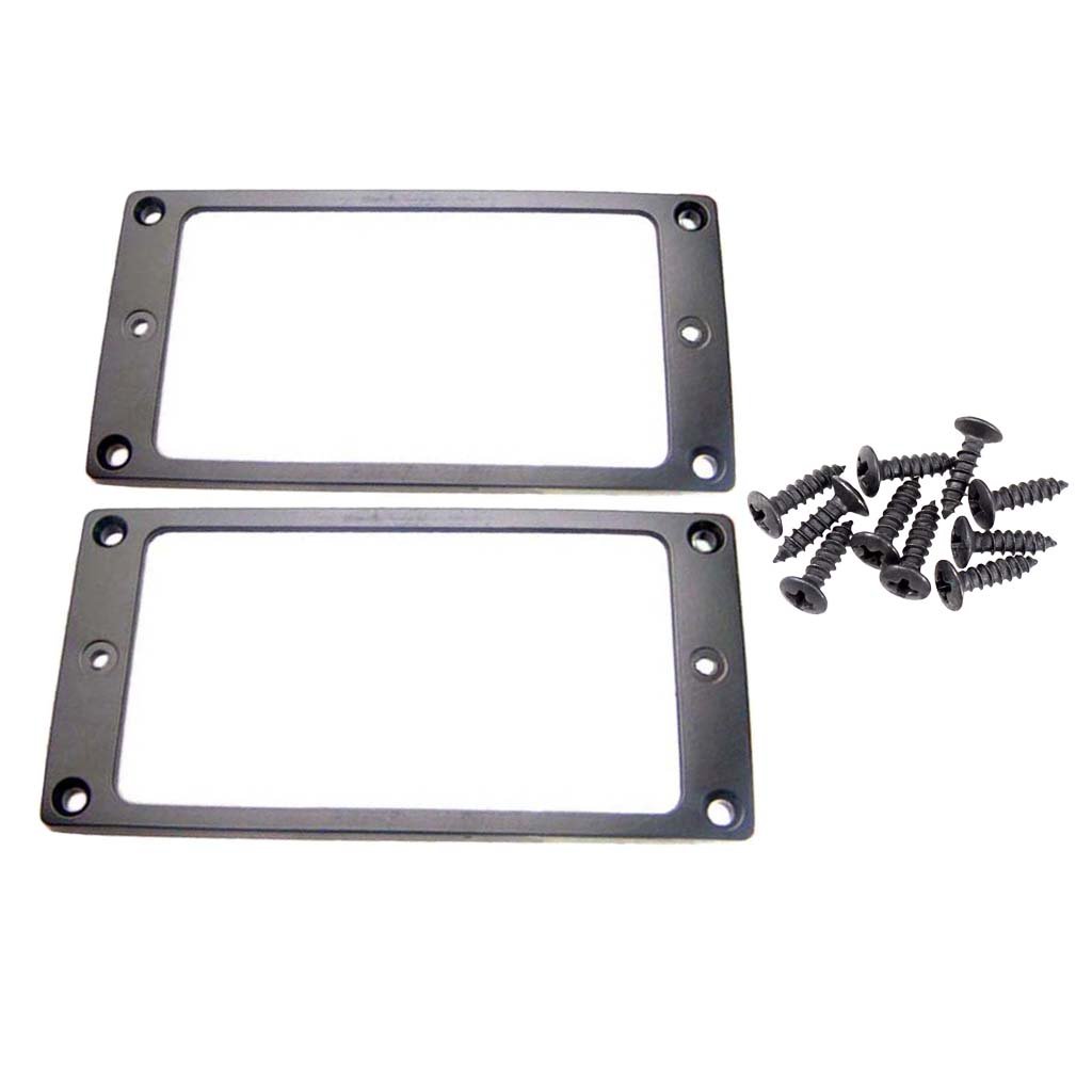 Baoblaze 2-Pack Humbucker Pickup Mounting Rings with Screws for Electric Guitar - Compatible with ST SQ Models - Perfect for DIY Guitar Upgrades & Repairs