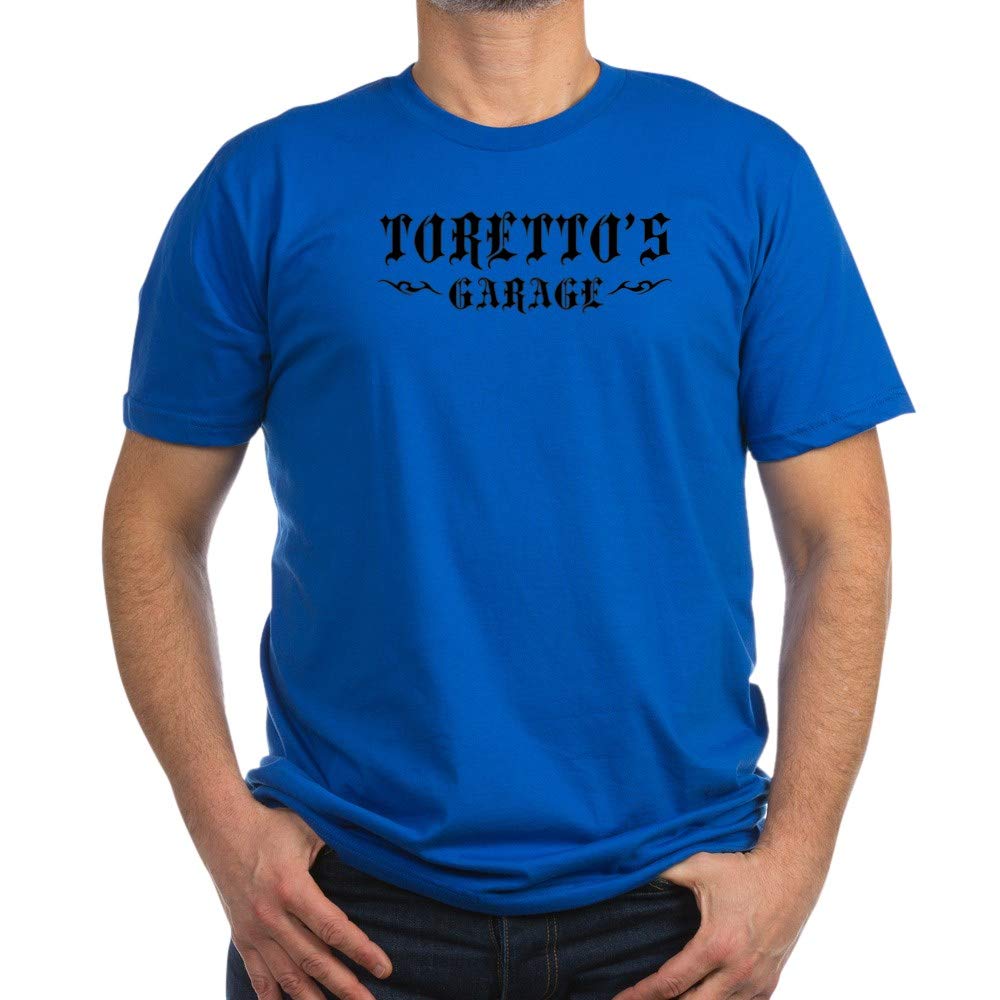 Toretto's Garage Men's Fitted T-Shirt - Premium Quality Cotton Tee for Car Enthusiasts - Perfect for Casual Wear, Car Shows & Movie Nights