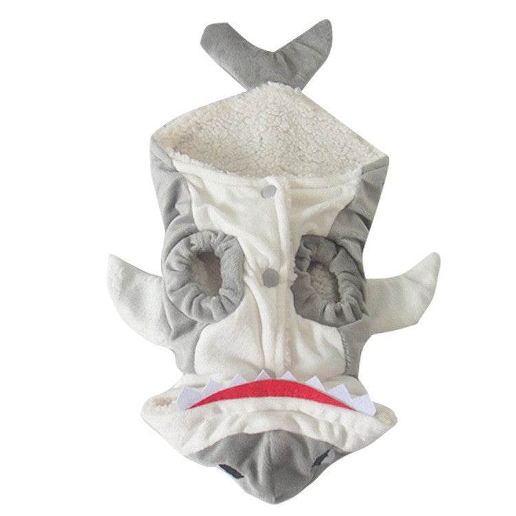 Soft & Warm Shark Costume for Dogs & Cats - Perfect for Halloween, Christmas & Pet Parties