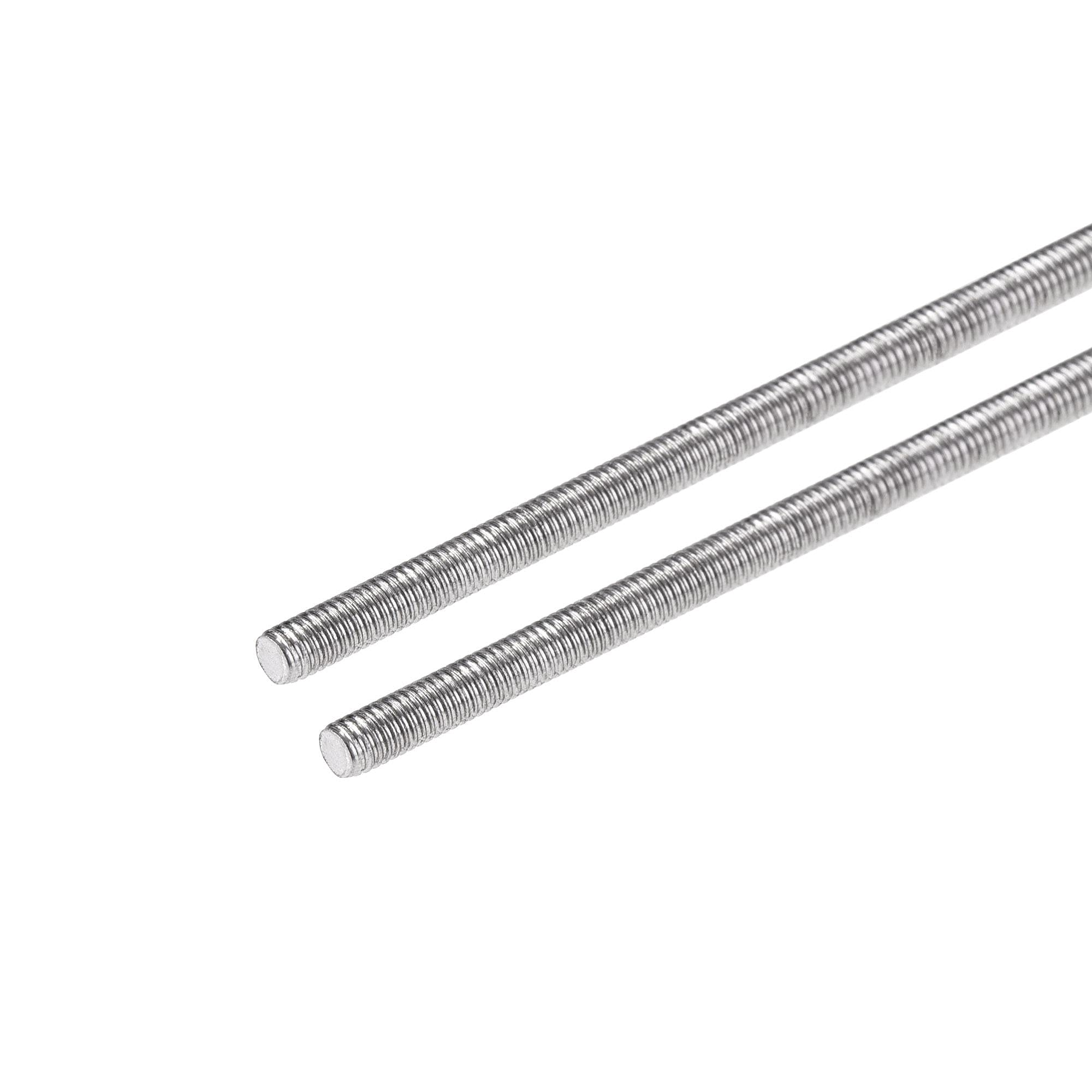 uxcell 2Pcs M3 x 160mm 304 Stainless Steel Fully Threaded Rods, Right Hand Long Screws for Hangers, U-Bolts, and DIY Projects
