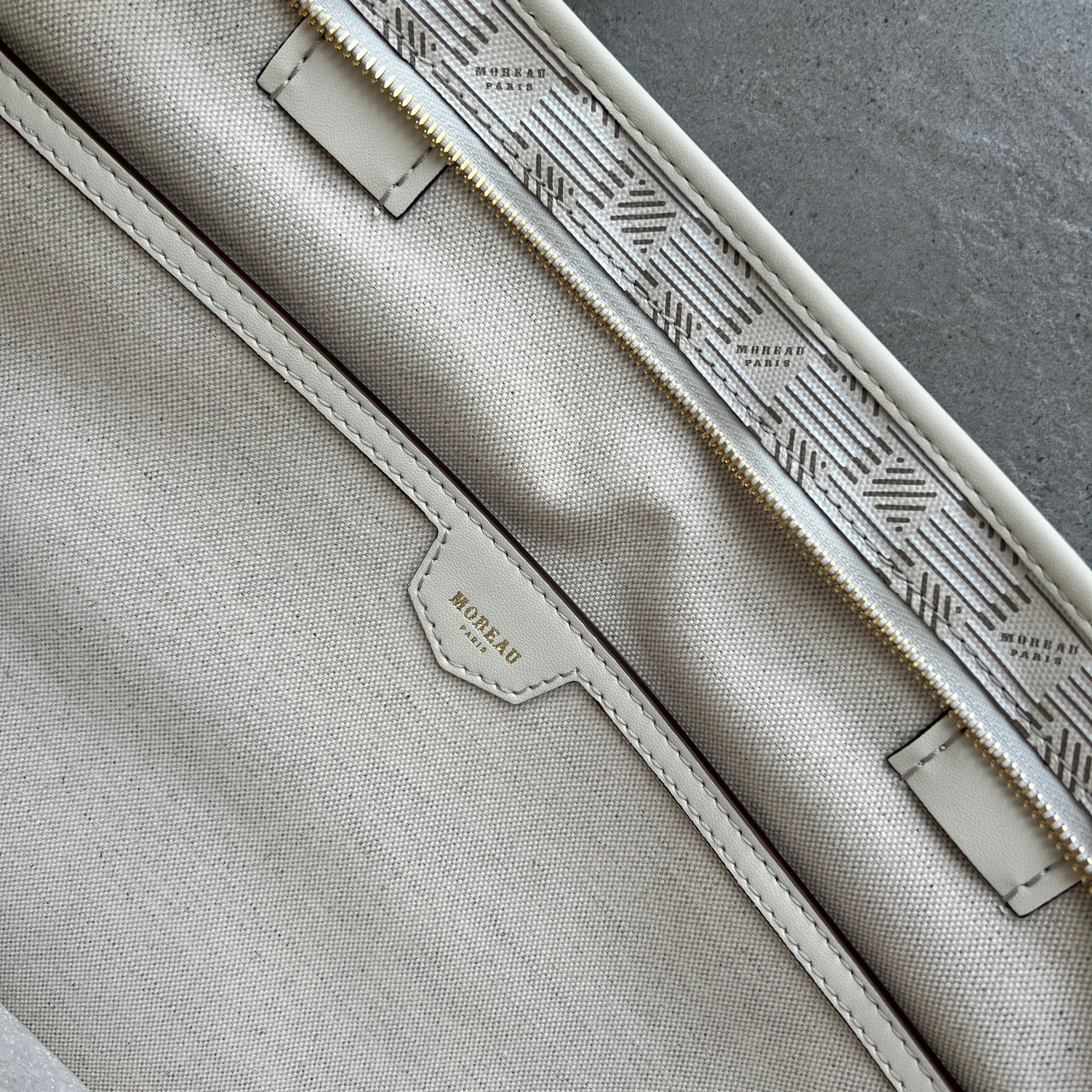 Saint Tropez Zip Tote GM Handbag - Luxury Champagne Leather Shoulder Bag for Women | Perfect for Work, Travel & Everyday Use