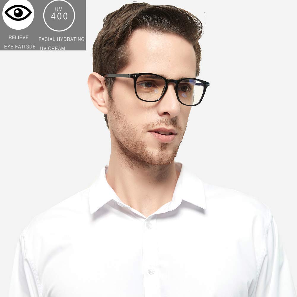 Henotin 3 Pack Blue Light Blocking Reading Glasses - Anti UV Computer Glasses for Men & Women with Spring Hinge (Mixed Color, +2.50) - Perfect for Office Work, Gaming & Screen Time Protection