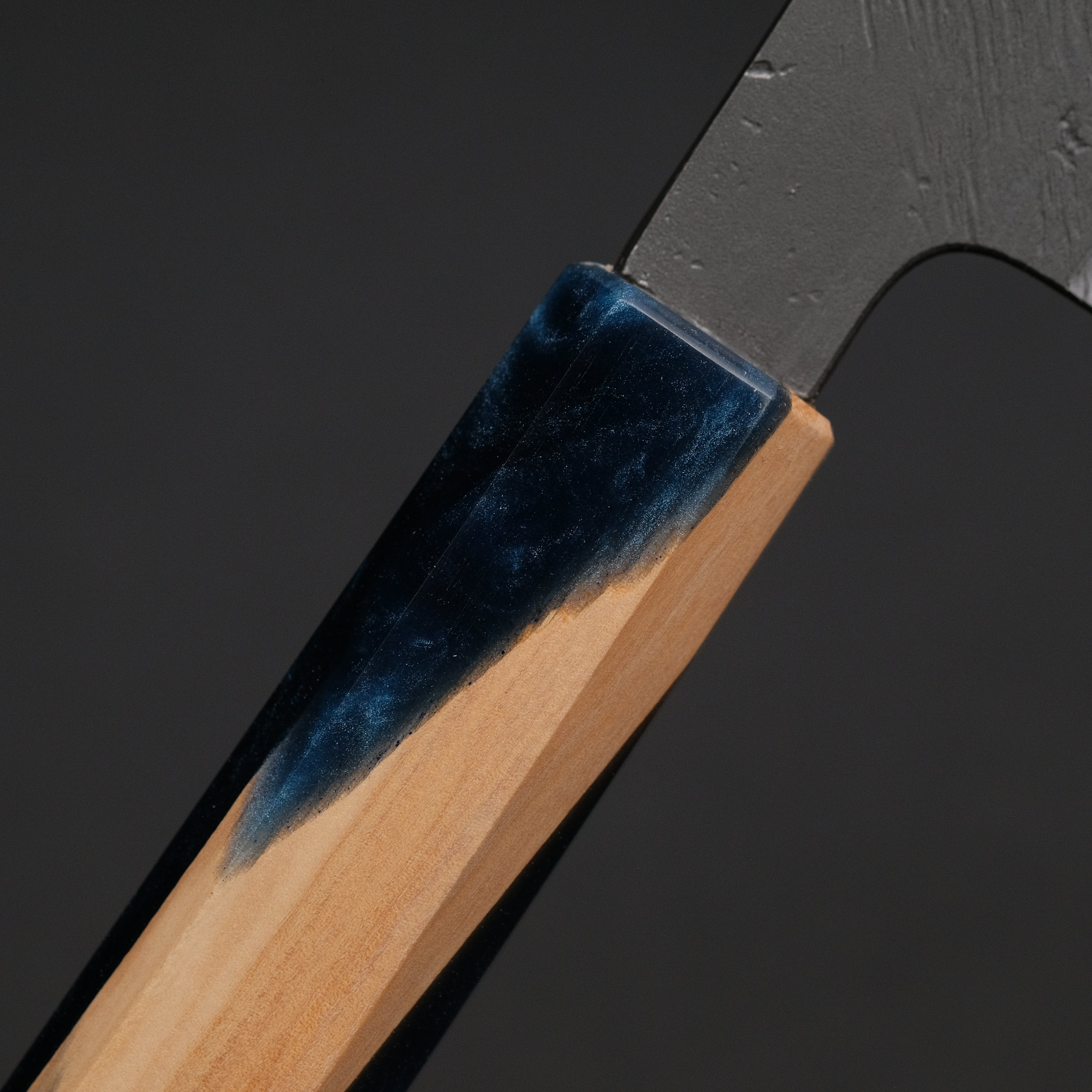 Premium Ajikataya White #2 Matsuba Damascus Hakata 180mm Kitchen Knife with Olive Wood & Resin Handle (#24) - Perfect for Sushi, Sashimi, and Japanese Cuisine Preparation