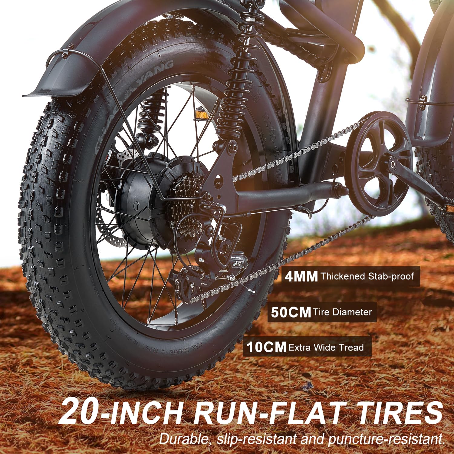 1500W Moped Style Electric Bike - 6-Layer Full Suspension E-Bike with 28MPH Speed & 37-150 Mile Range - 750WH/1500WH Removable Battery - 20