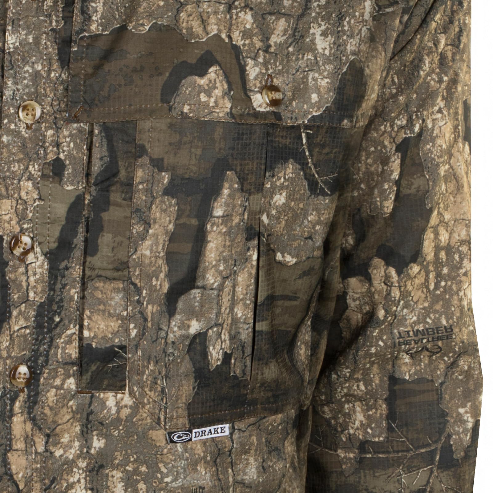 Drake Men's Est Camo Flyweight Jacket - Lightweight Water-Resistant Hunting & Outdoor Jacket for Men - Perfect for Camping, Hiking and Outdoor Adventures