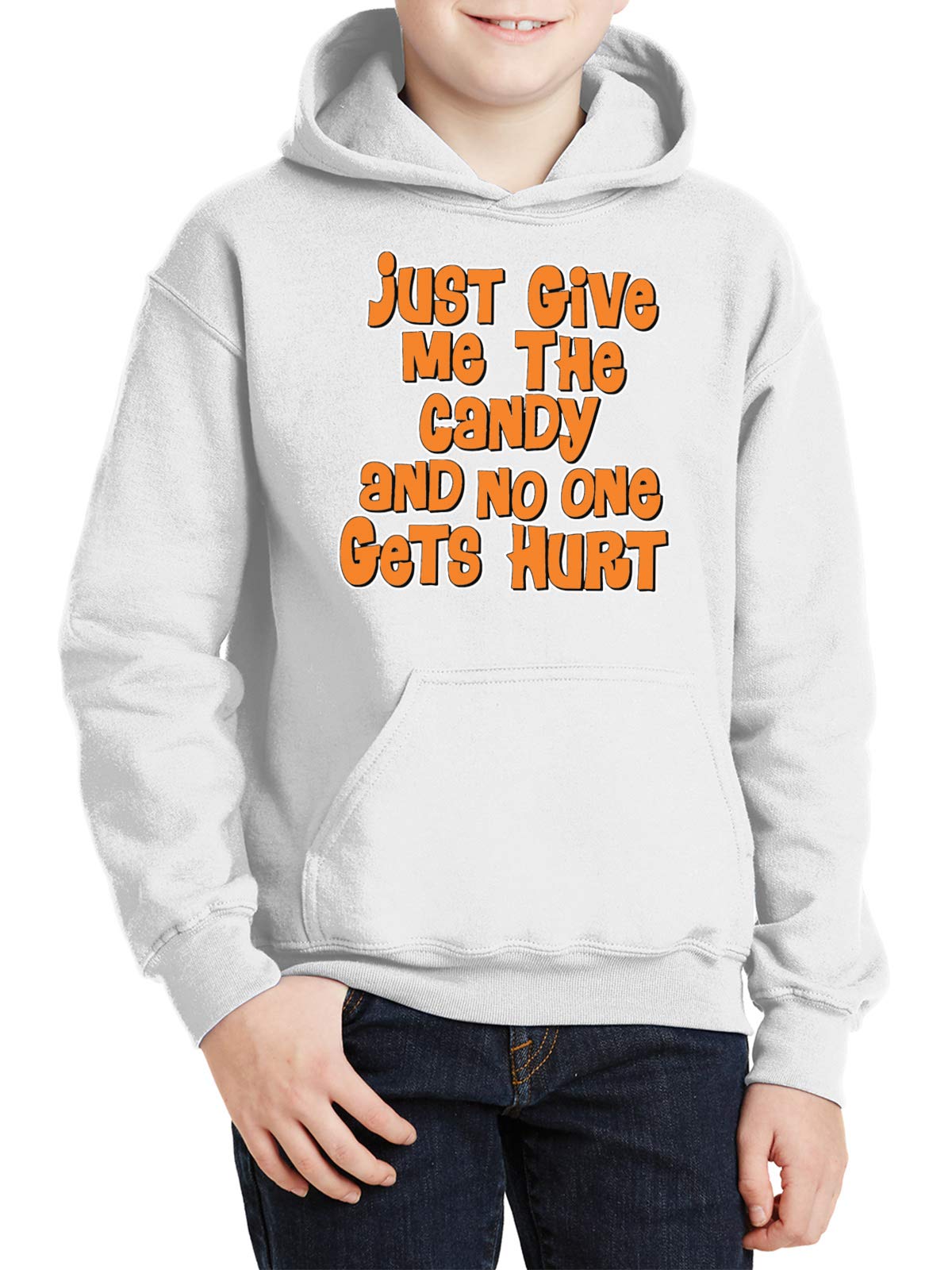 Awkward Styles Halloween Hoodies for Kids - Boys & Girls 'Give Me The Candy' Pullover Sweatshirt | Cute Trick-or-Treat Costume & Cozy Fall Outfit