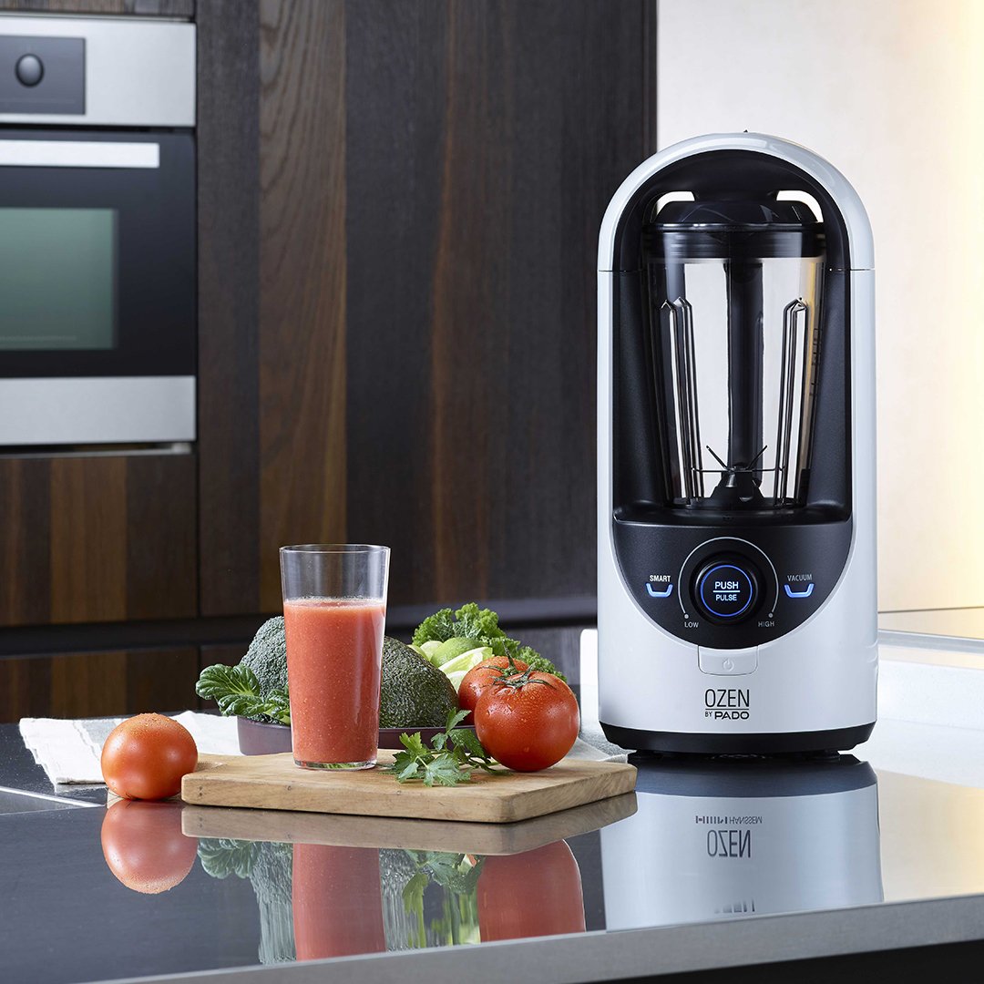 Pado Ozen 310 Vacuum Blender - Powerful Countertop Blender for Smoothies, Juices & Nutrient-Rich Blending with Vacuum Storage Container - Perfect for Healthy Lifestyles & Meal Prep - White