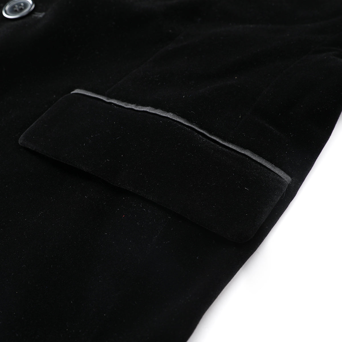Slim Fit 2 Piece Black Velvet Tuxedo Suit for Men - Formal Wedding, Prom, Evening Gala Outfit