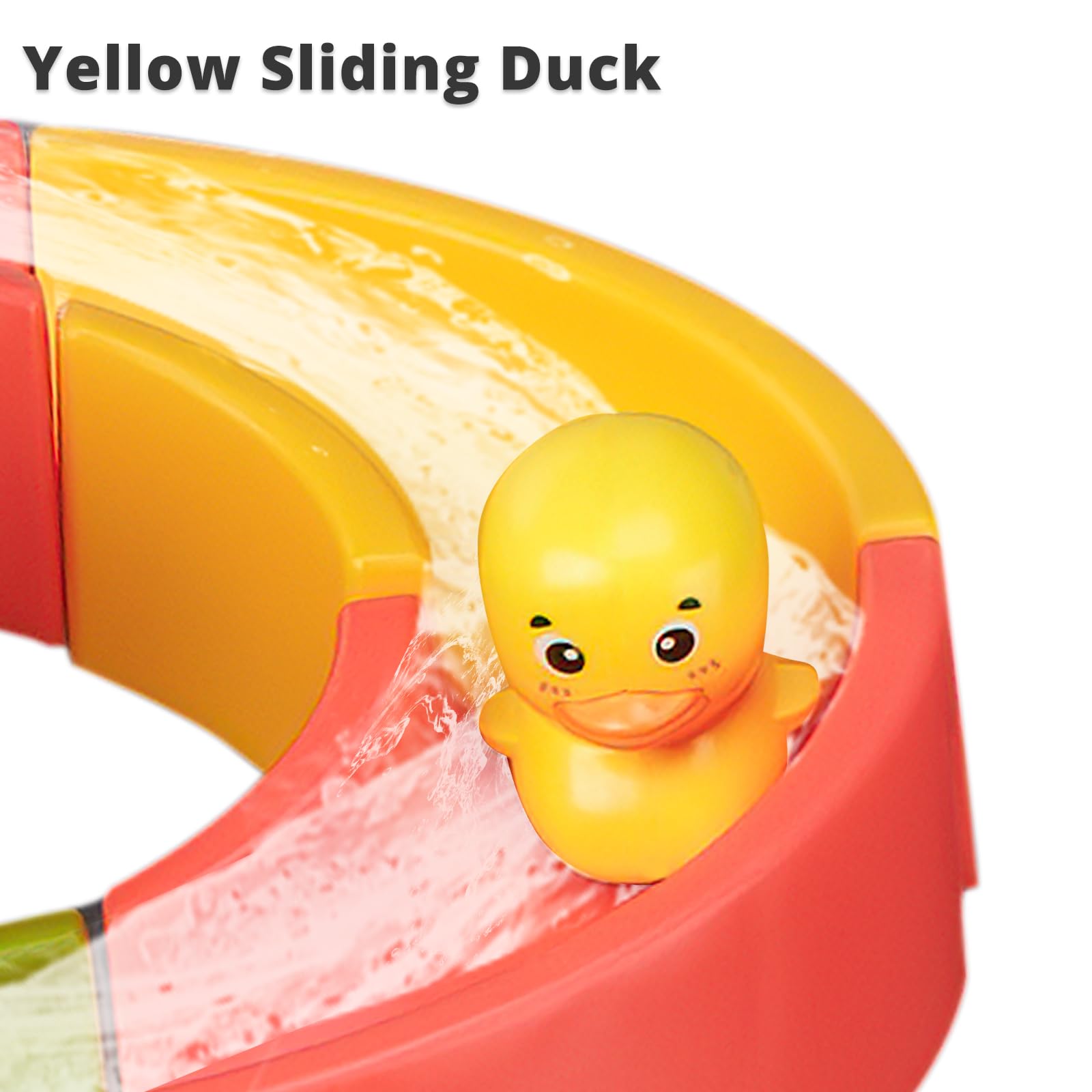 Duck Slide Bath Toys for Kids Ages 3-8 | 51 PCS DIY Building Kit | Fun Bathtub & Pool Time Play Set | Perfect Birthday Gift for Toddlers & Preschoolers