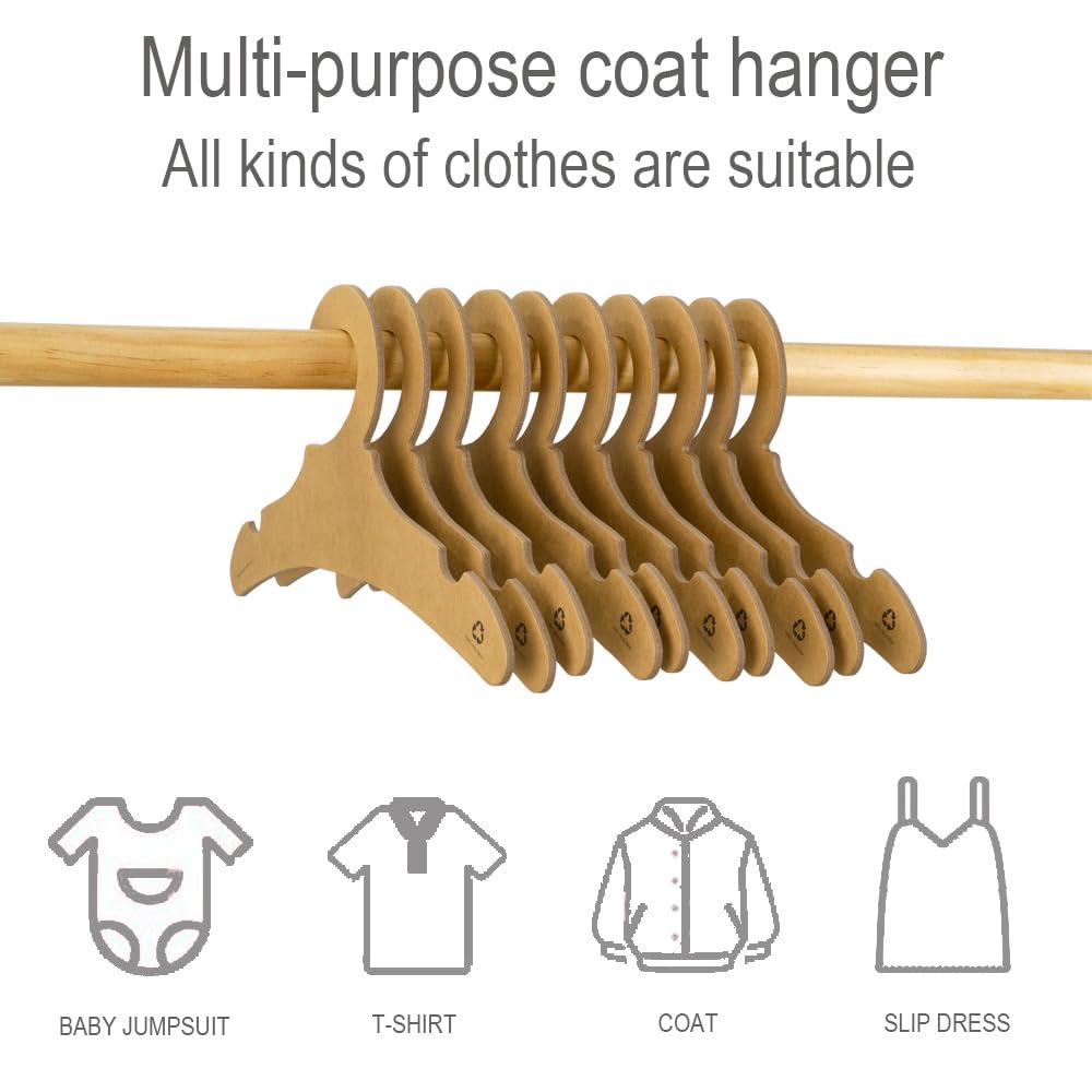 30 Pack Eco-Friendly Cardboard Baby Hangers - 11