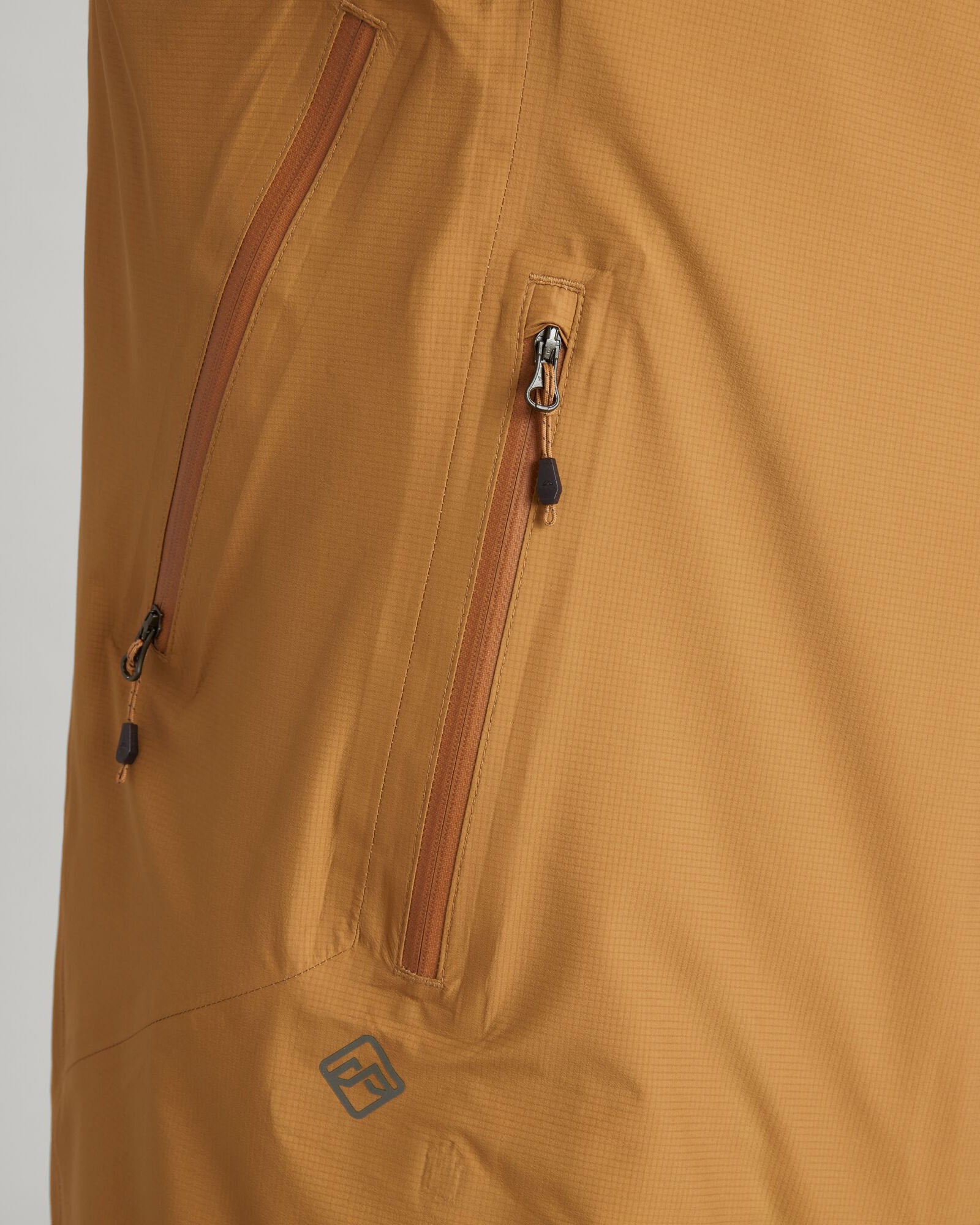Men's STORM Chaser 3-Layer Waterproof Rain Jacket - Windproof & Breathable Outdoor Shell (Golden Oak) | Perfect for Hiking, Camping & Everyday Wear