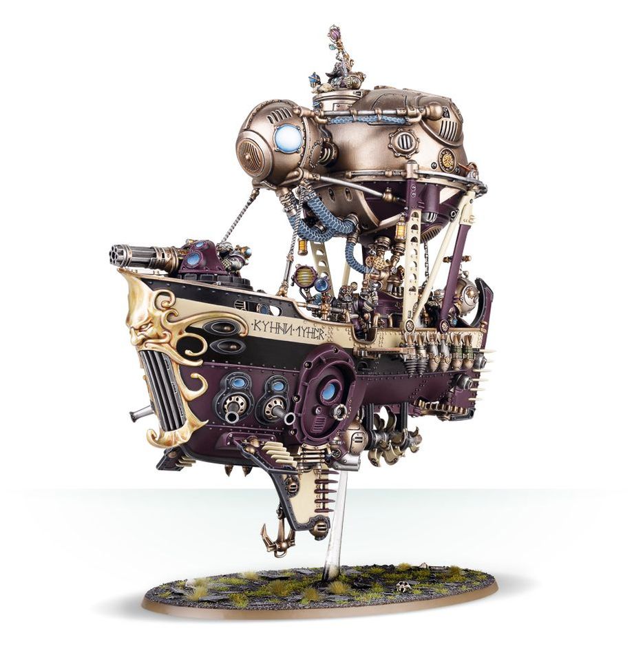 Age of Sigmar Kharadron Overlords: Arkanaut Ironclad - Premium Dwarf Airship Miniature for Tabletop Wargaming & Collectors | Perfect for Warhammer Fantasy Battles & Display