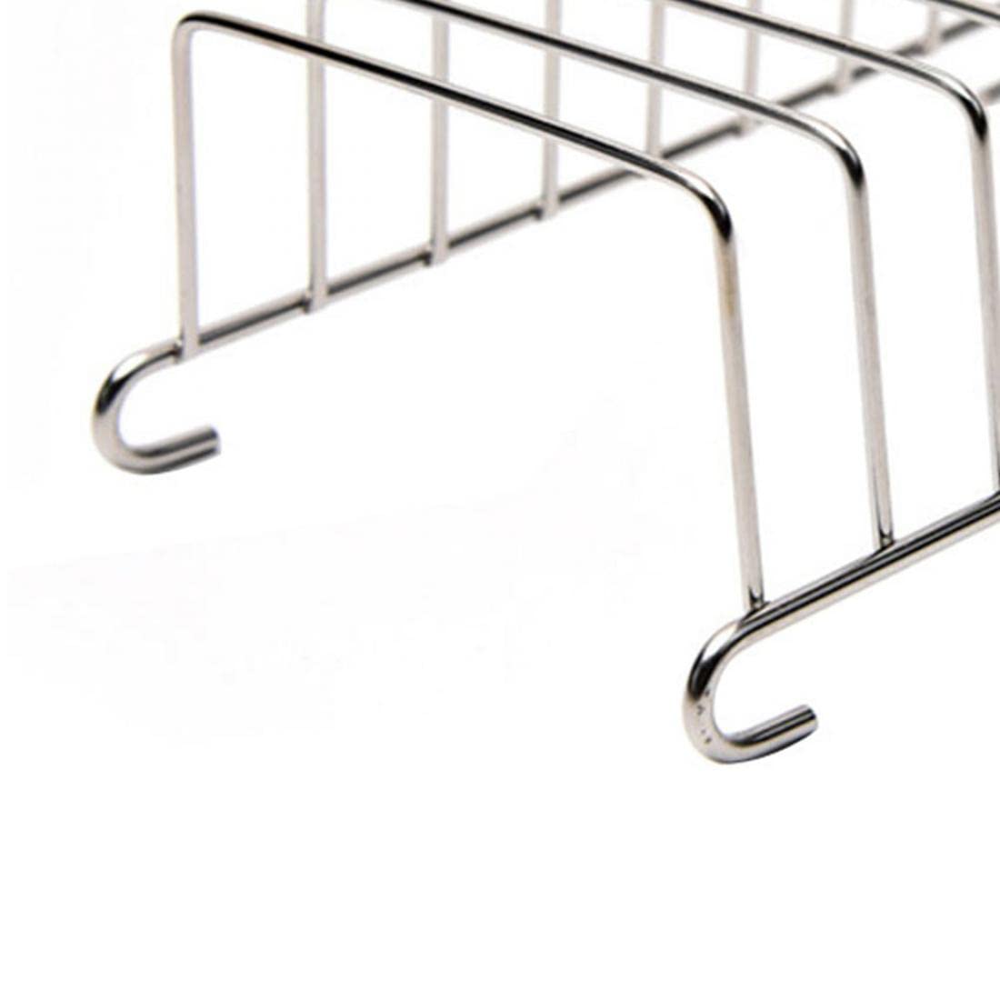 Stainless Steel Bread Rack - 8 Slice Toast Holder & Loaf Stand - Durable Kitchen Serving Accessory for Breakfast, Dining, and Buffet Display