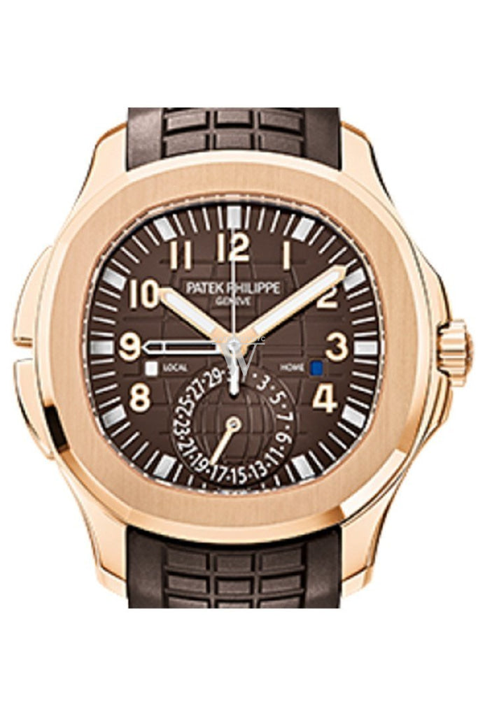 Patek Philippe Aquanaut 5164R-001 Men's Luxury Watch - Brown Embossed Arabic Dial, Rose Gold Composite Case - Perfect for Business Meetings & Formal Events