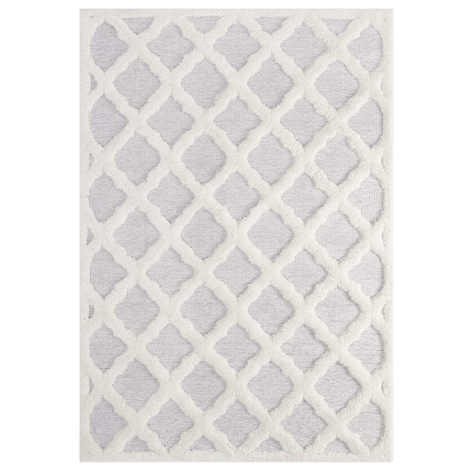 Modern Contemporary Urban Living Area Rug - Soft Fabric Floor Carpet for Lounge & Living Room - Multi-Tone Gray Home Decor (Perfect for Apartments, Dorms & Cozy Spaces)