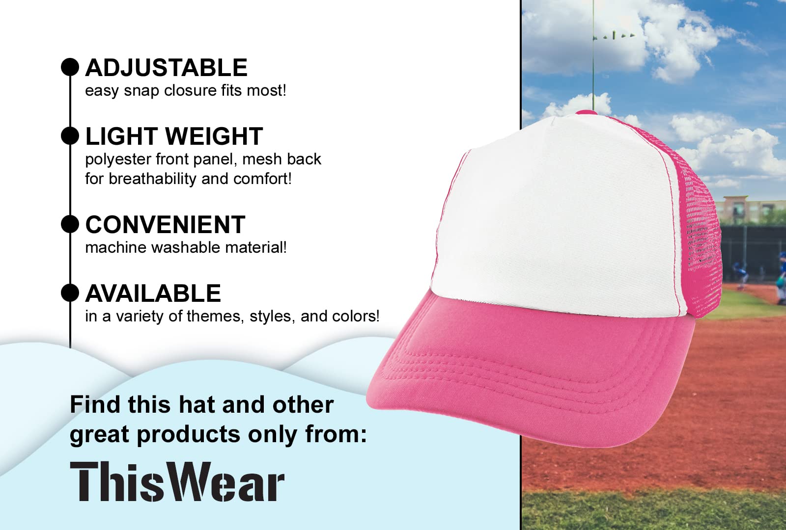 ThisWear 40th Birthday Snapback Trucker Hat - Milestone Year Celebration - Original Design for Men & Women - Perfect for Birthday Parties, Anniversaries & Special Occasions