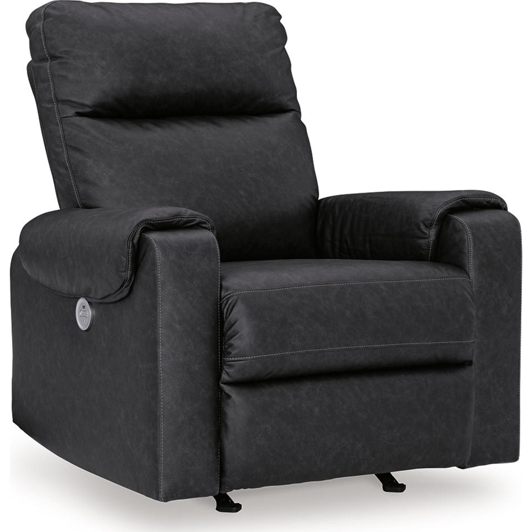 Axtellton Power Recliner Chair with Carbon Fiber Design - Comfortable Electric Lift Recliner for Living Room, Home Theater, and Office Use